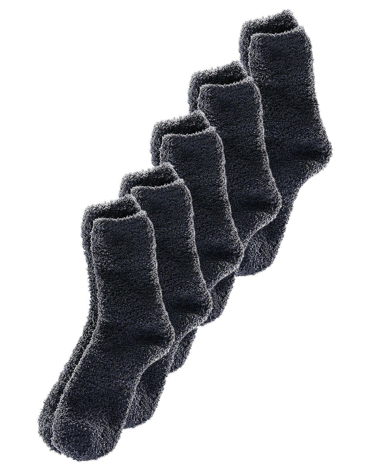 Lavana Kuschelsocken, (Set, 5 Paar), ideal als Hausschuhersatz