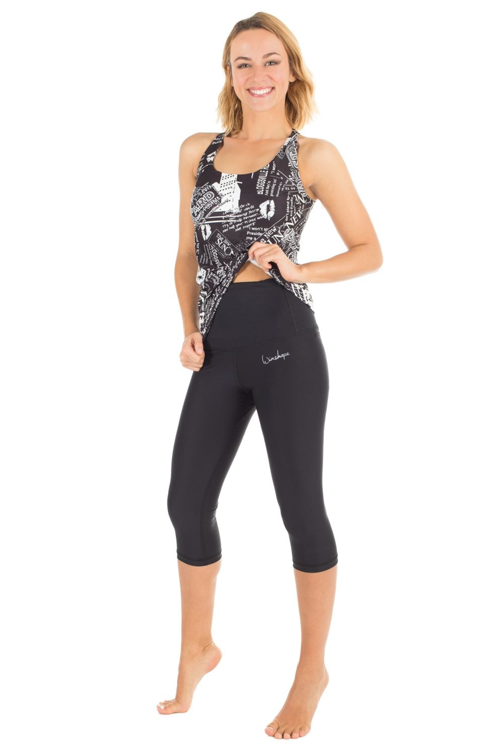 Winshape Leggings »Functional Power Shape 3/4-Tights HWL202«  High Waist mit Bauch-Weg-Effekt