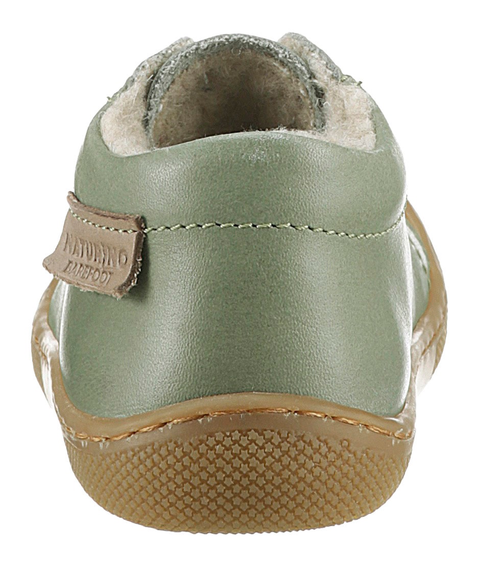Naturino Lauflernschuh »NATURINO AMUR Weite: schmal«, Barfußschuh, Winterschuh mit Warmfutter, Größenschablone zum Download