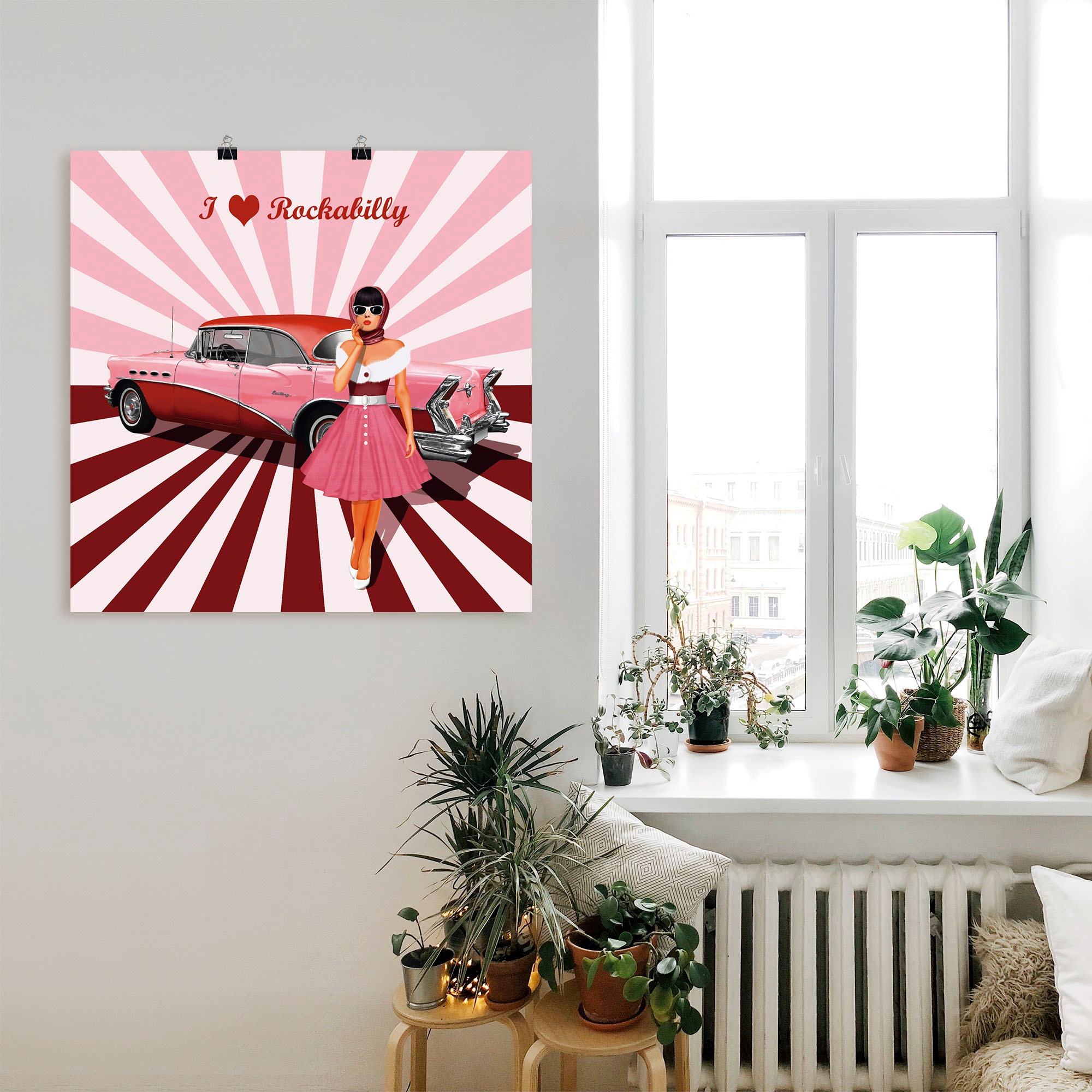 Artland Wandbild »Ich liebe Rockabilly«, Ausstellungsplakate, (1 St.), als günstig online kaufen