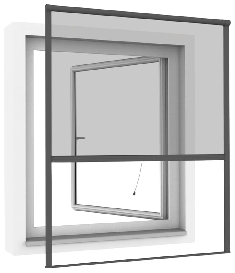 Windhager Insektenschutzrollo, transparent, Insektenschutz, BxH: 100x160 cm