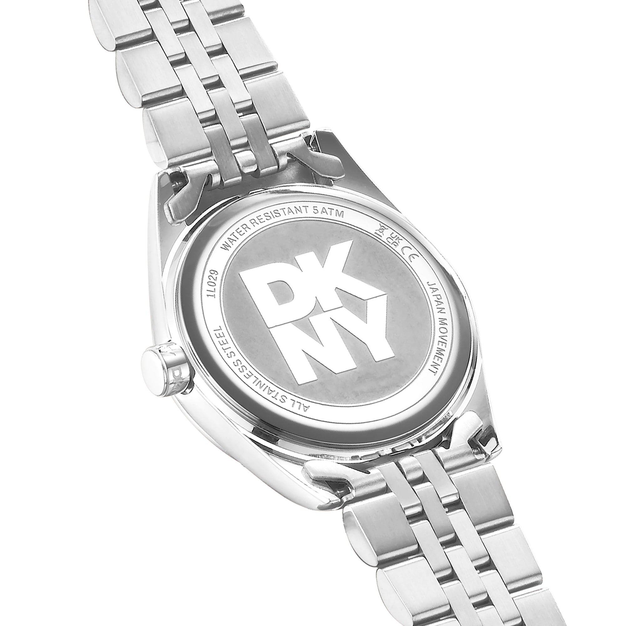 DKNY Quarzuhr »Nolita Midi« Armbanduhr, Damenuhr, Edelstahlarmband, analog