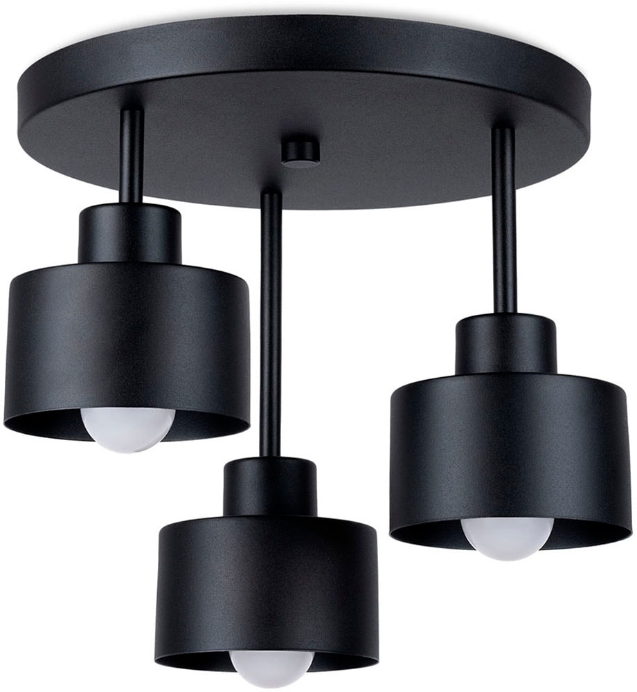 SOLLUX lighting Deckenleuchte »SAVAR«, 3 flammig, Leuchtmittel E27   ohne L günstig online kaufen