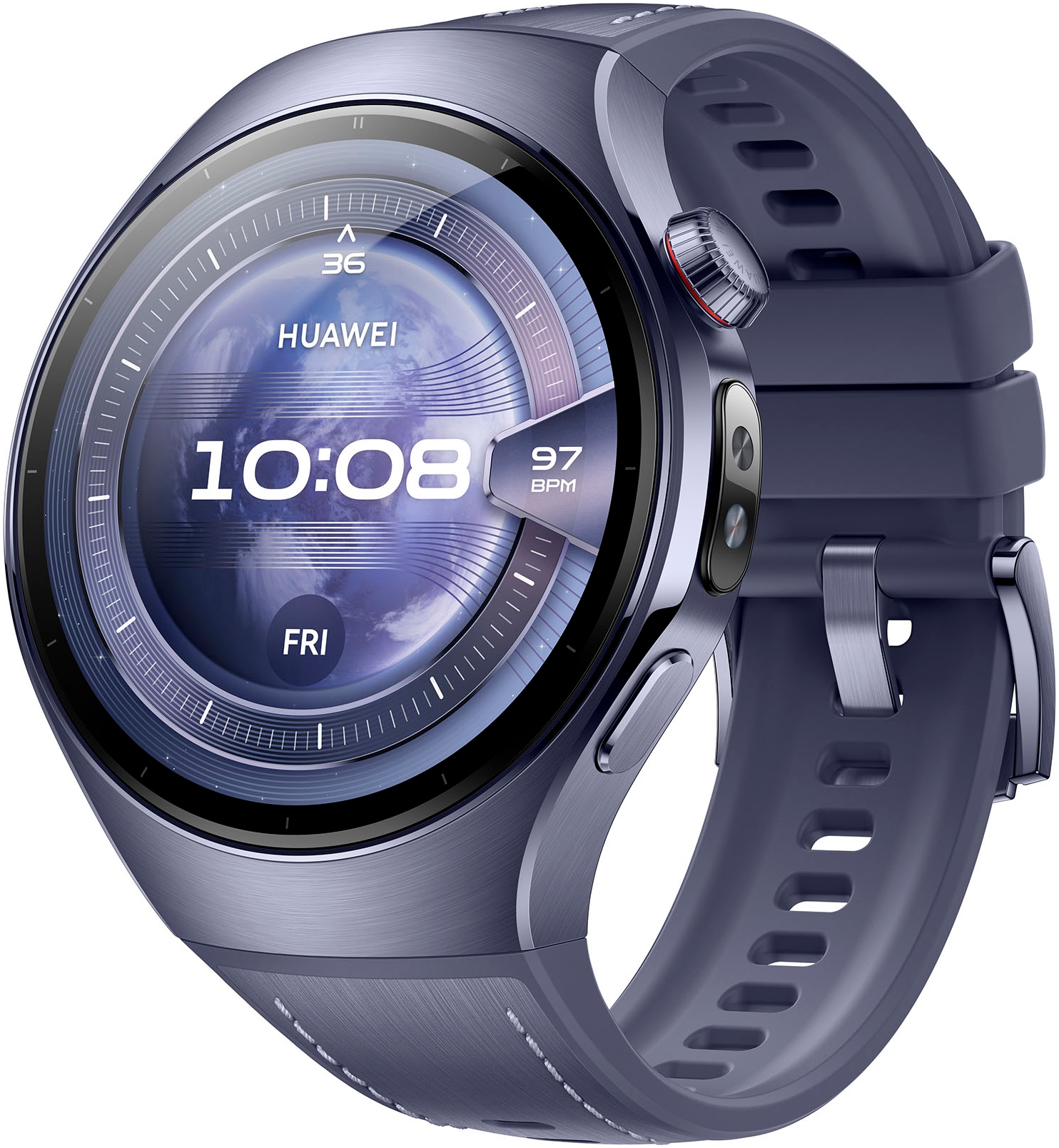 Huawei Smartwatch »WATCH 5 46mm«, (3,8 cm / 1,5 Zoll), 32,00 GB, X-TAP, Health Glance, Titanium, Kompatibel mit iOS & Android)