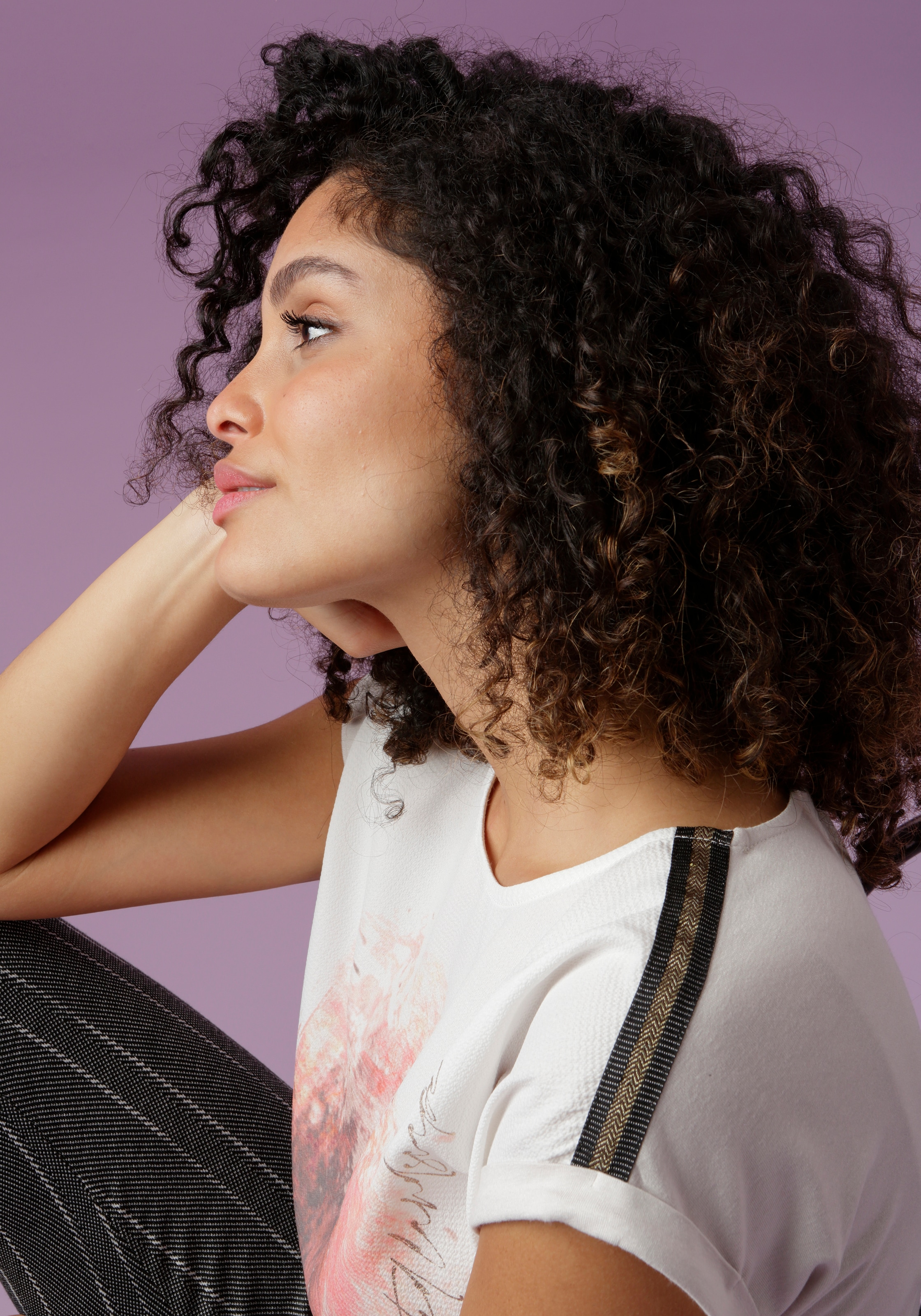 Aniston Blusenshirt, bei online glänzenden mit SELECTED Tapes