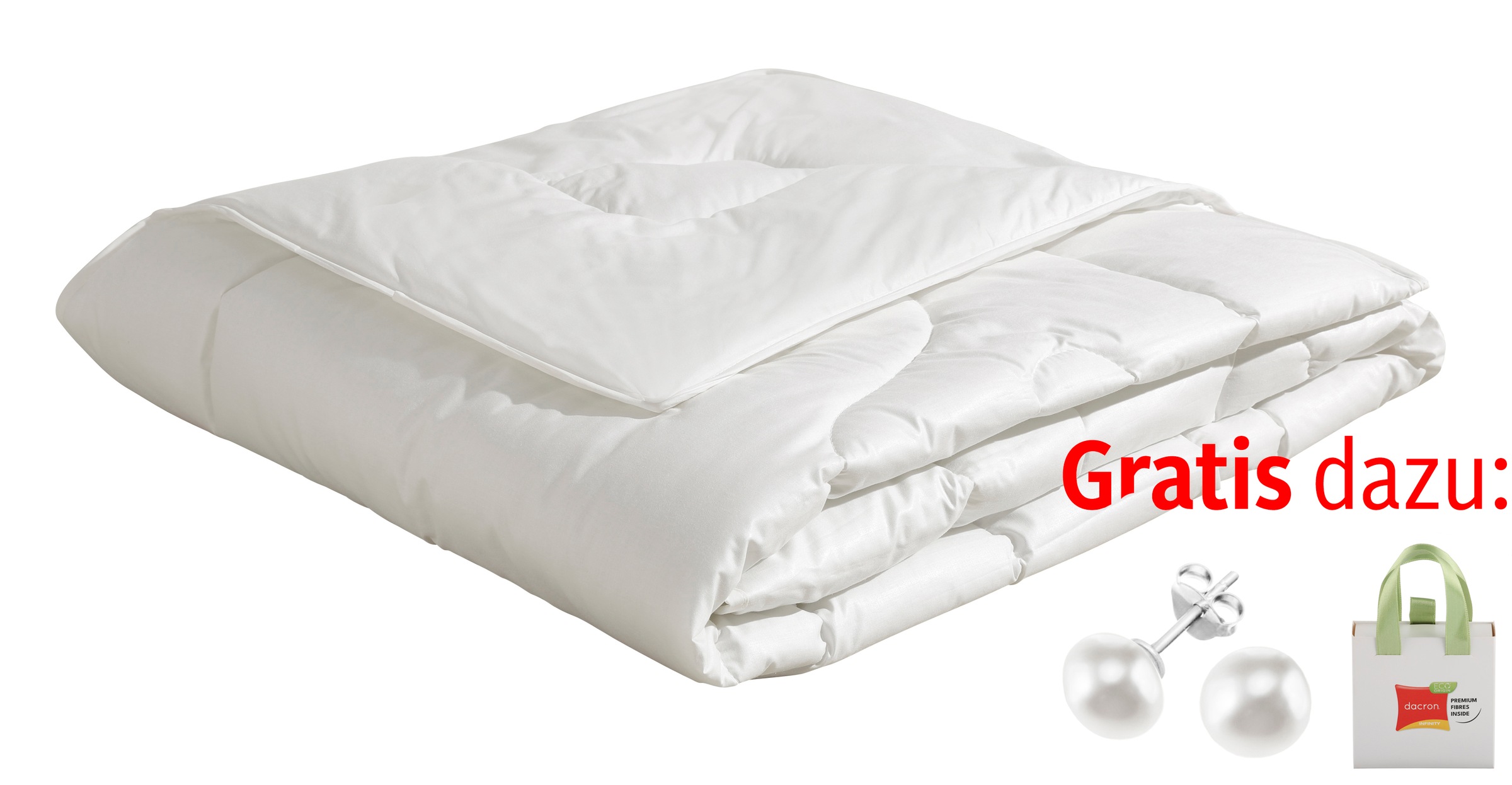 Beco Kunstfaserbettdecke »Aerelle™ Blue Bettdecke mit Gratis-Perlenohrsteck günstig online kaufen