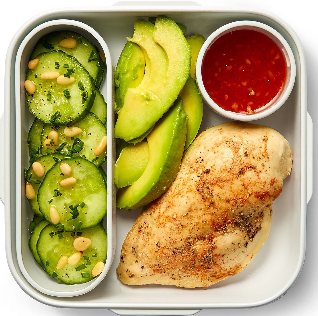 black+blum Lunchbox, (1 tlg.), inklusive Innenbehälter und Saucenbecher, 1000 ml