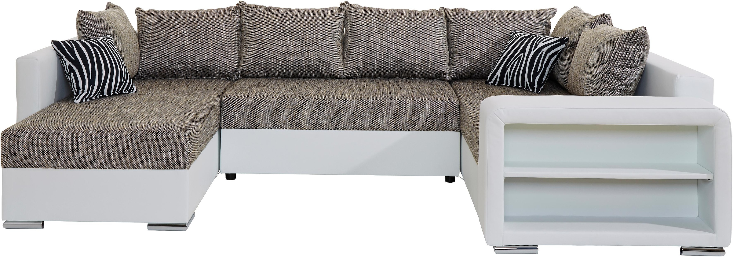 COLLECTION AB Wohnlandschaft »John U-Form«, mit Bettfunktion, wahlweise mit Federkern