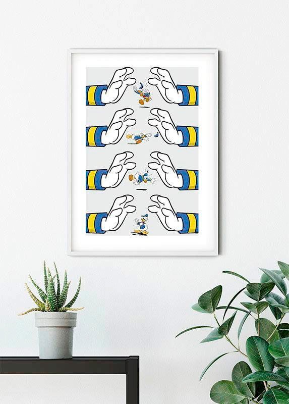 Komar Bild »Donald Duck Hands«, Disney, (1 St.), Wandbild zur Dekoration im günstig online kaufen
