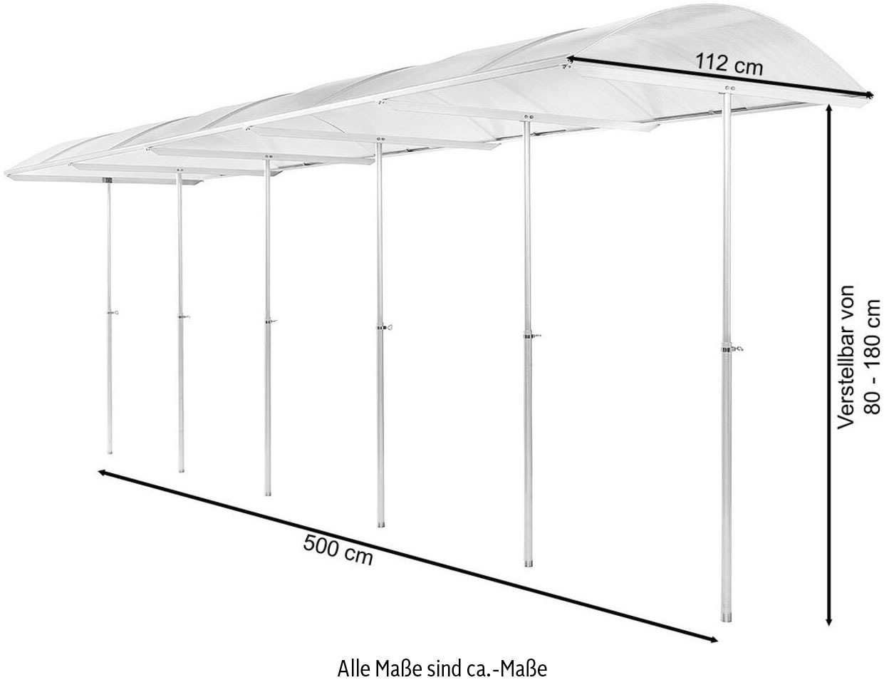 Beckmann Pflanzenschutzdach »Modell 1«, höhenverstellbar 80-180 cm
