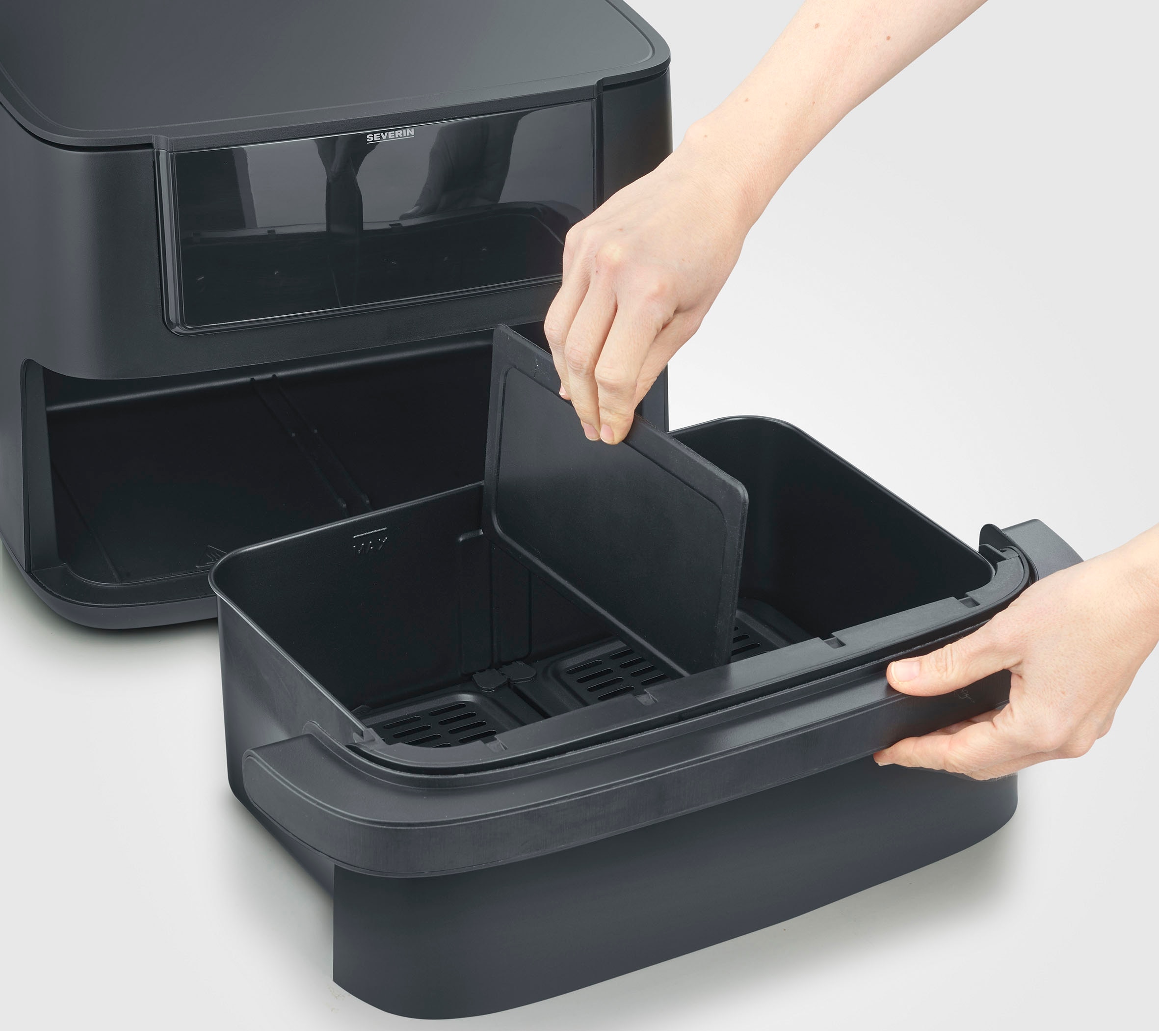 Severin Heißluftfritteuse »FR 2490  9 l "Flex Max Dual"«, 2600 W
