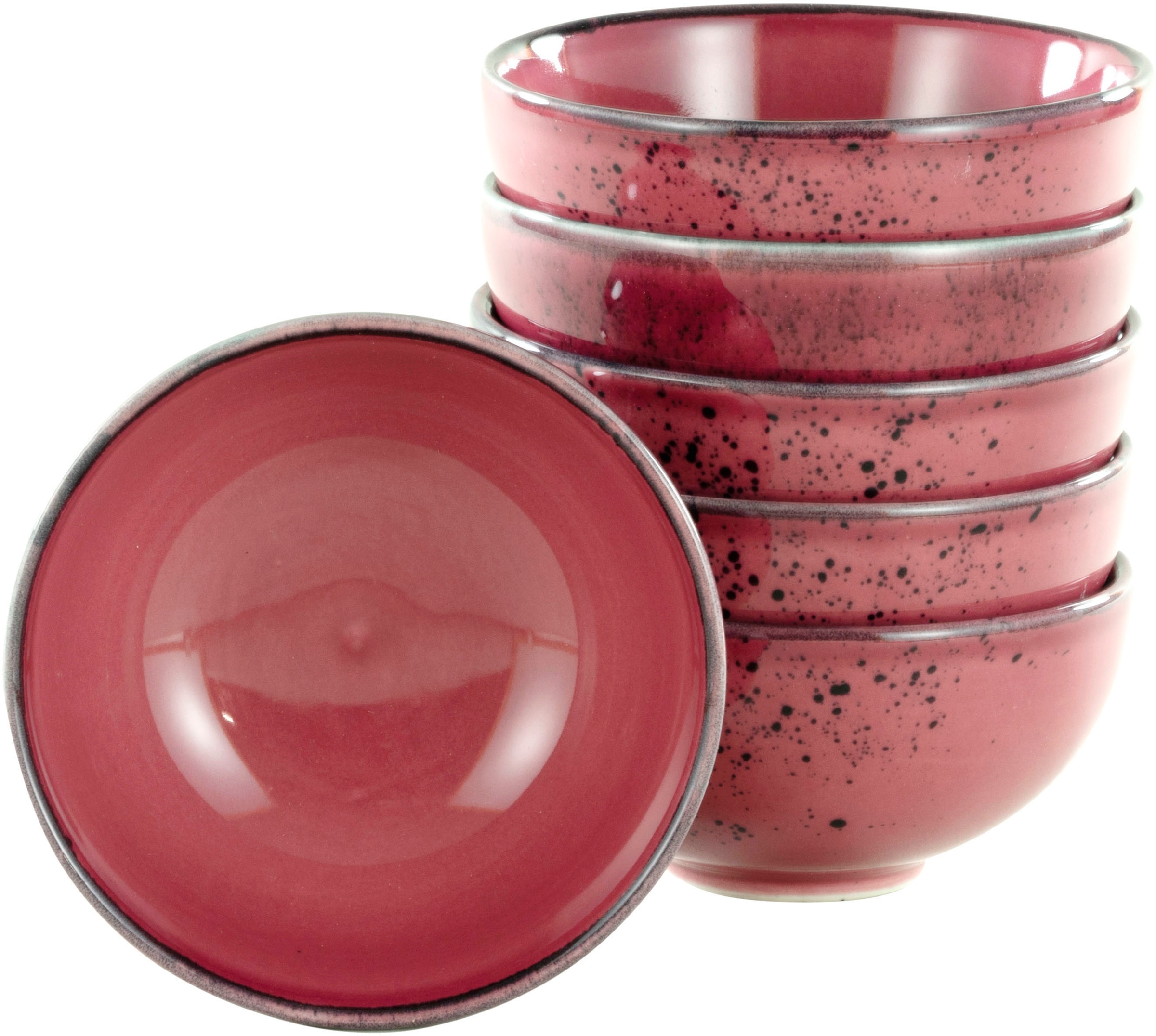 CreaTable Dipschale »NATURE COLLECTION« 6 Stk. aus Steinzeug Snackschale, Ø günstig online kaufen