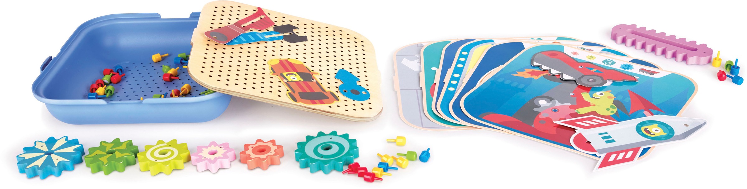 Hape Lernspielzeug »Zahnrad Experimentier-Spielset«