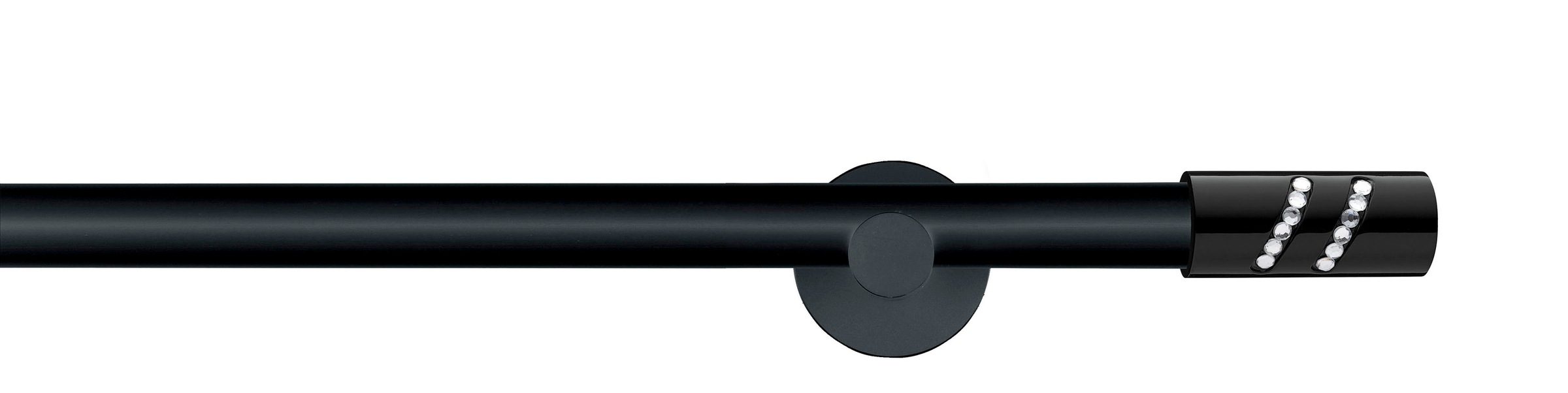 GARESA Gardinenstange »BLACK« Ø 20 mm 1 läufig-läufig Wunschmaßlänge Vorhan günstig online kaufen