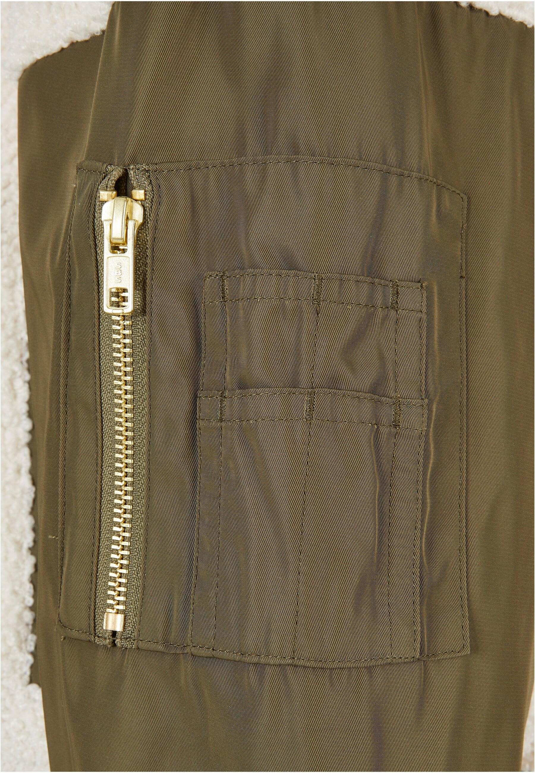 URBAN CLASSICS Bomberjacke »Urban Classics Damen Ladies Oversized Sherpa Mixed Bomber Jacket« 1 Stk. tlg. ohne Kapuze