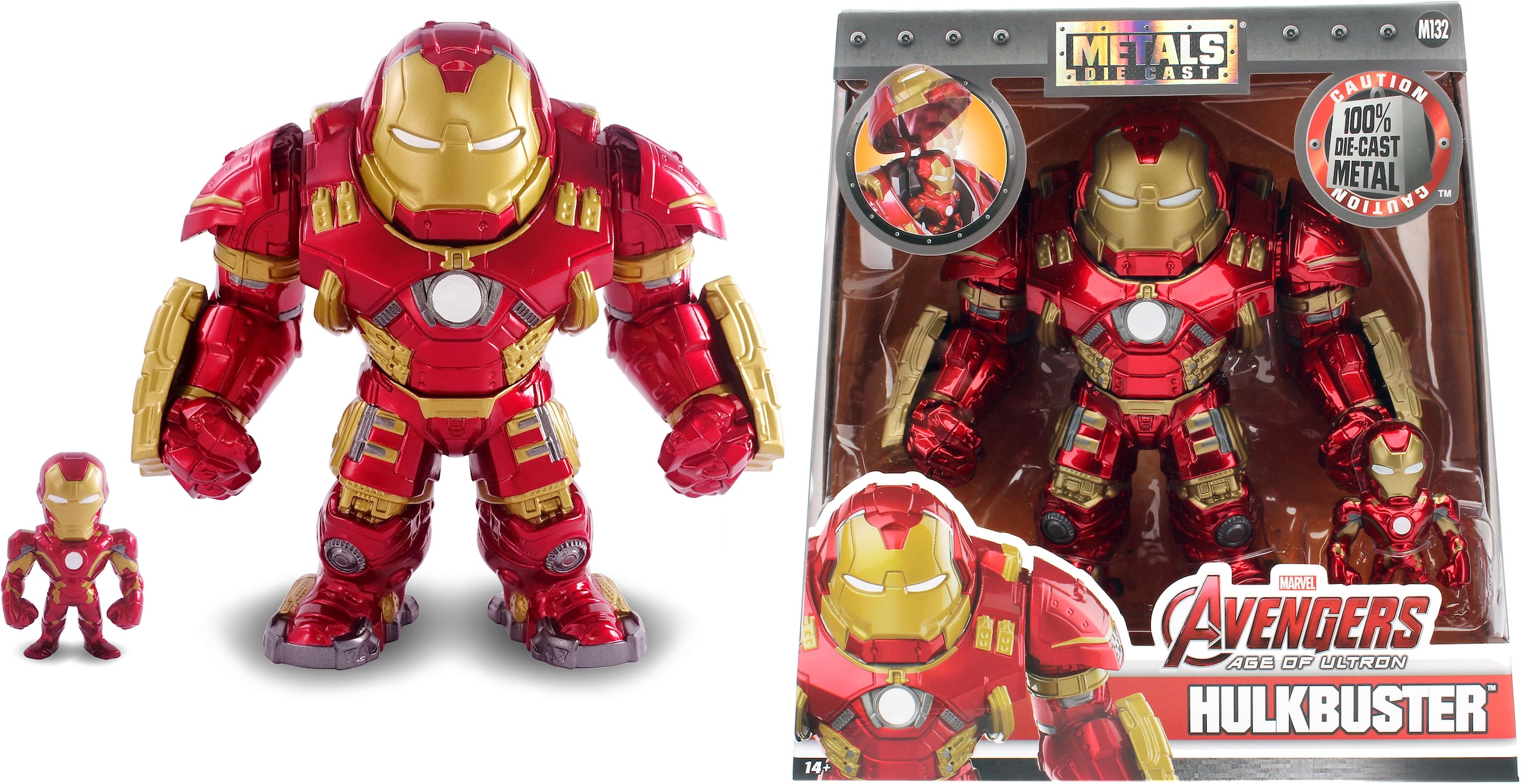 JADA Actionfigur »Marvel Hulkbuster + Ironman Figur«, aus Metall