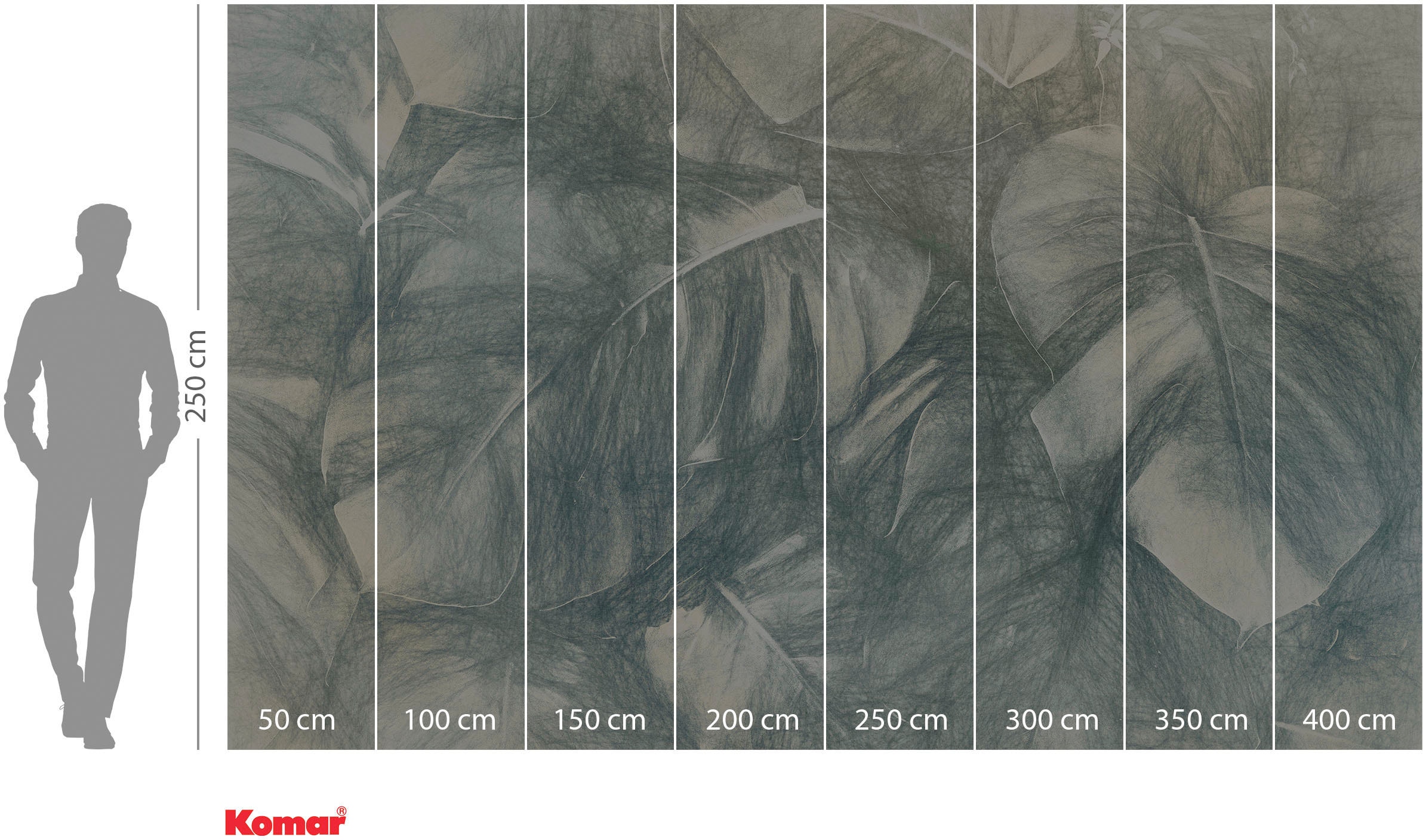 Komar Vliestapete »Digitaldruck Vlies -  Beyond Botanic - Größe 400 x 250 cm« bedruckt glatt Wohnzimmer, Schlafzimmer