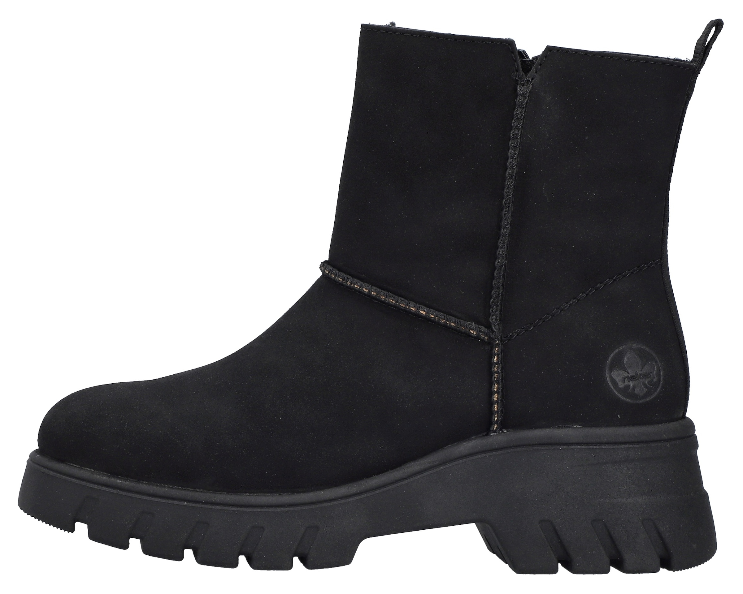 Rieker Winterboots, Plateauboots, Stiefelette, Profilsohle, mit Warmfutter
