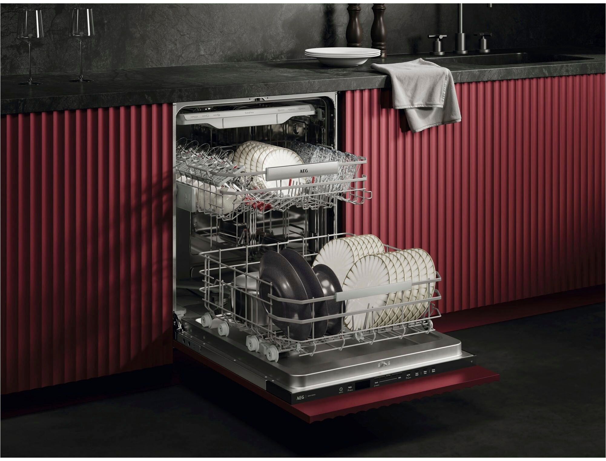 AEG vollintegrierbarer Geschirrspüler Serie 8000, 60 cm, WiFi »GI8200A2TC« günstig online kaufen