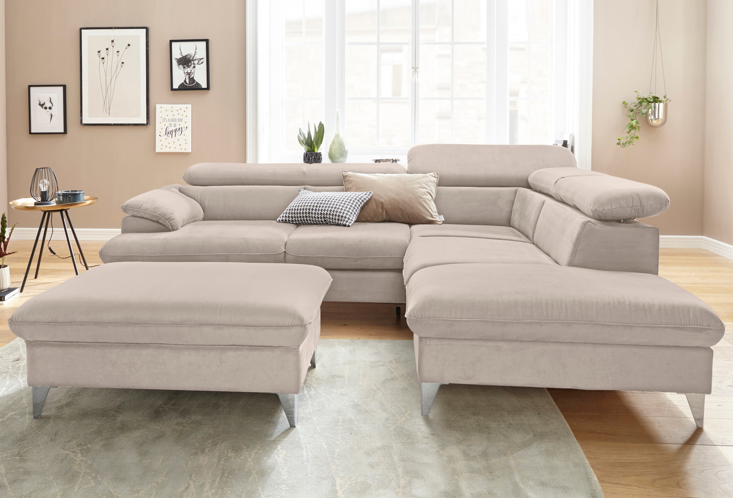 COTTA Polstergarnitur »Caluso L-Form«, (2 tlg.), Set bestehend aus: Ecksofa günstig online kaufen