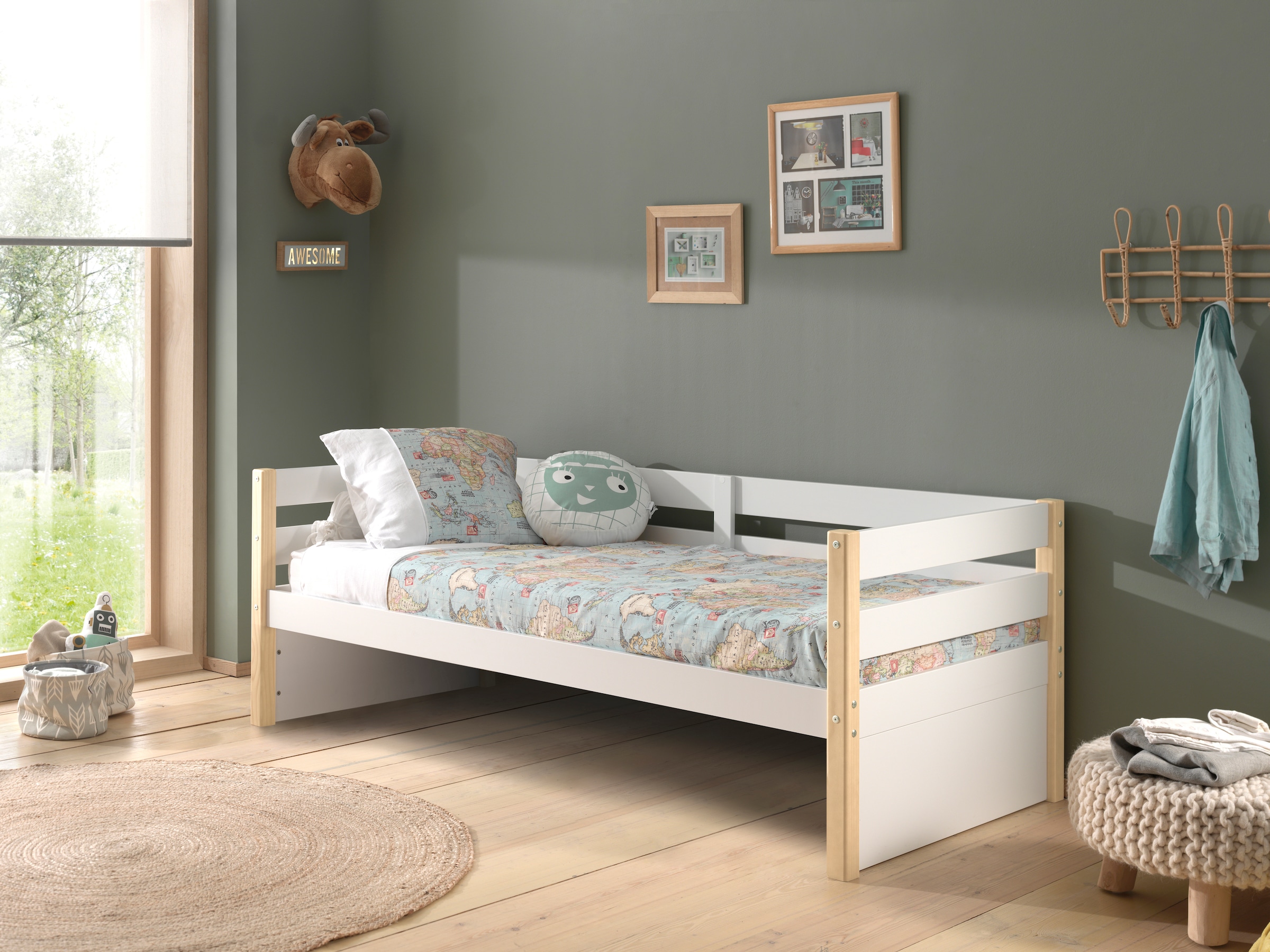 Vipack Einzelbett »Magrit, Kojenbett mit seitlichem Umbau, Liegefläche 90 x günstig online kaufen