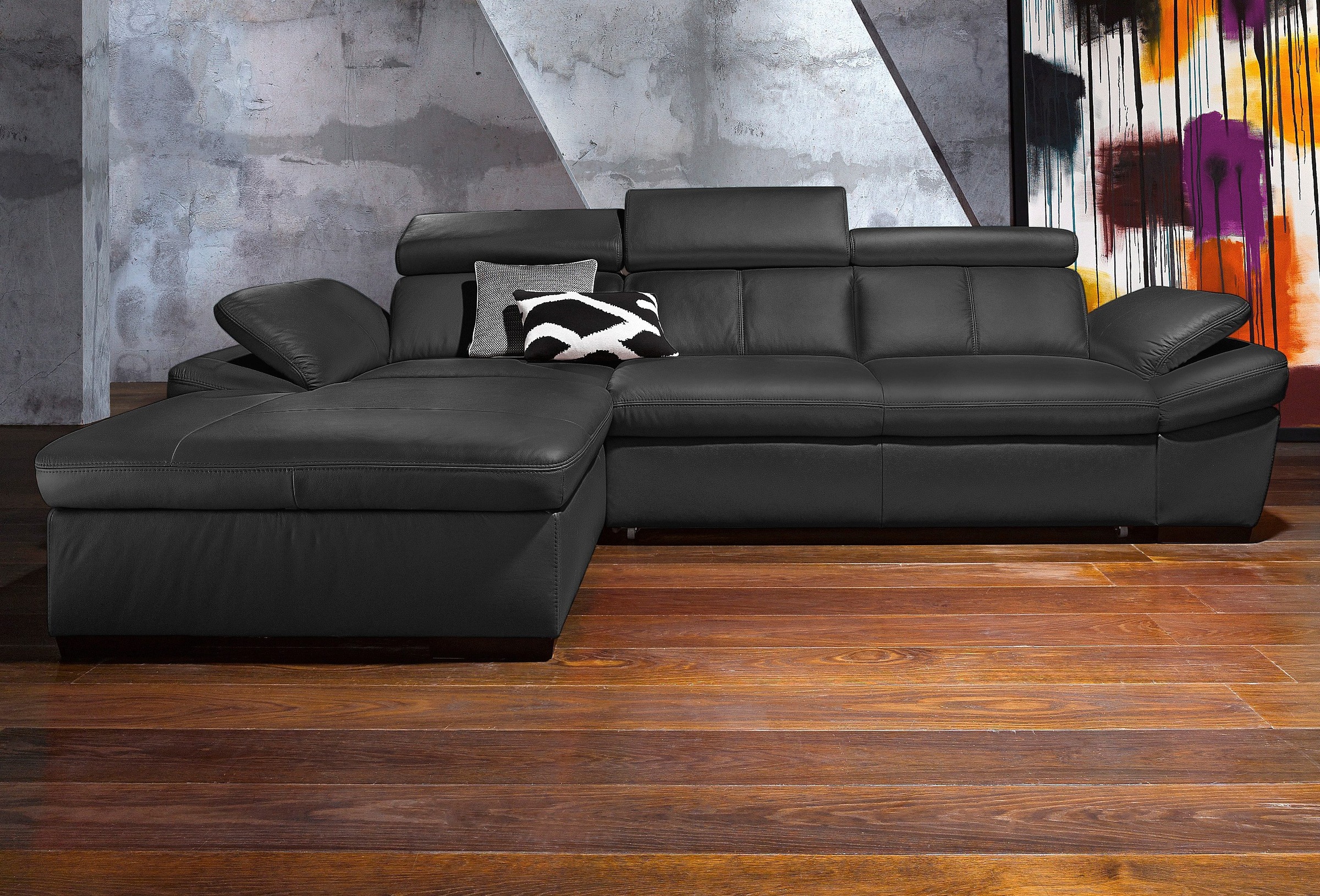 exxpo - sofa fashion Ecksofa »Salerno, Funktionssofa, Breite 280cm, hoher S günstig online kaufen