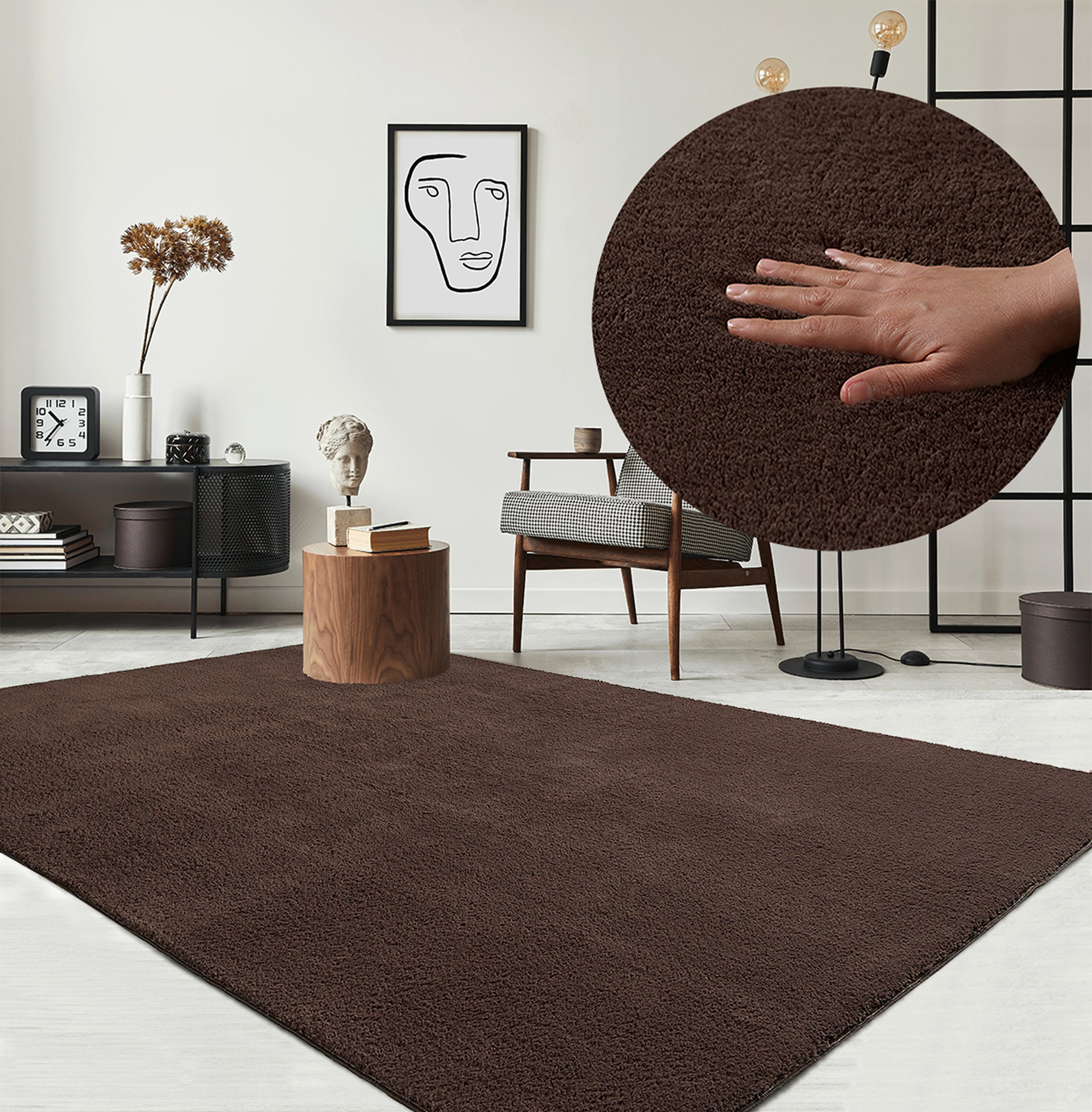 the carpet Teppich »Relax« rechteckig 16 mm Höhe waschbarer Wohnzimmer Tepp günstig online kaufen