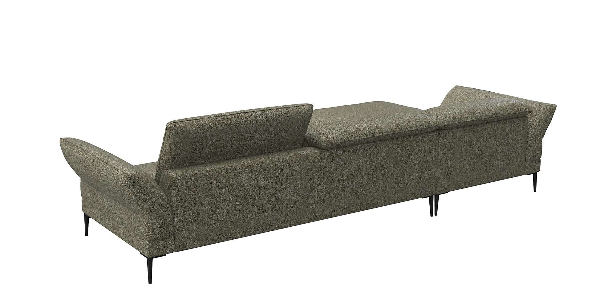 FLEXLUX Ecksofa »Salino, Funktionssofa mit Recamiere, Relaxsofa, Ecksofa«, Sofa mit Arm- und Kopfteil-Verstellungen, Kaltschaum & Stahl-Wellen