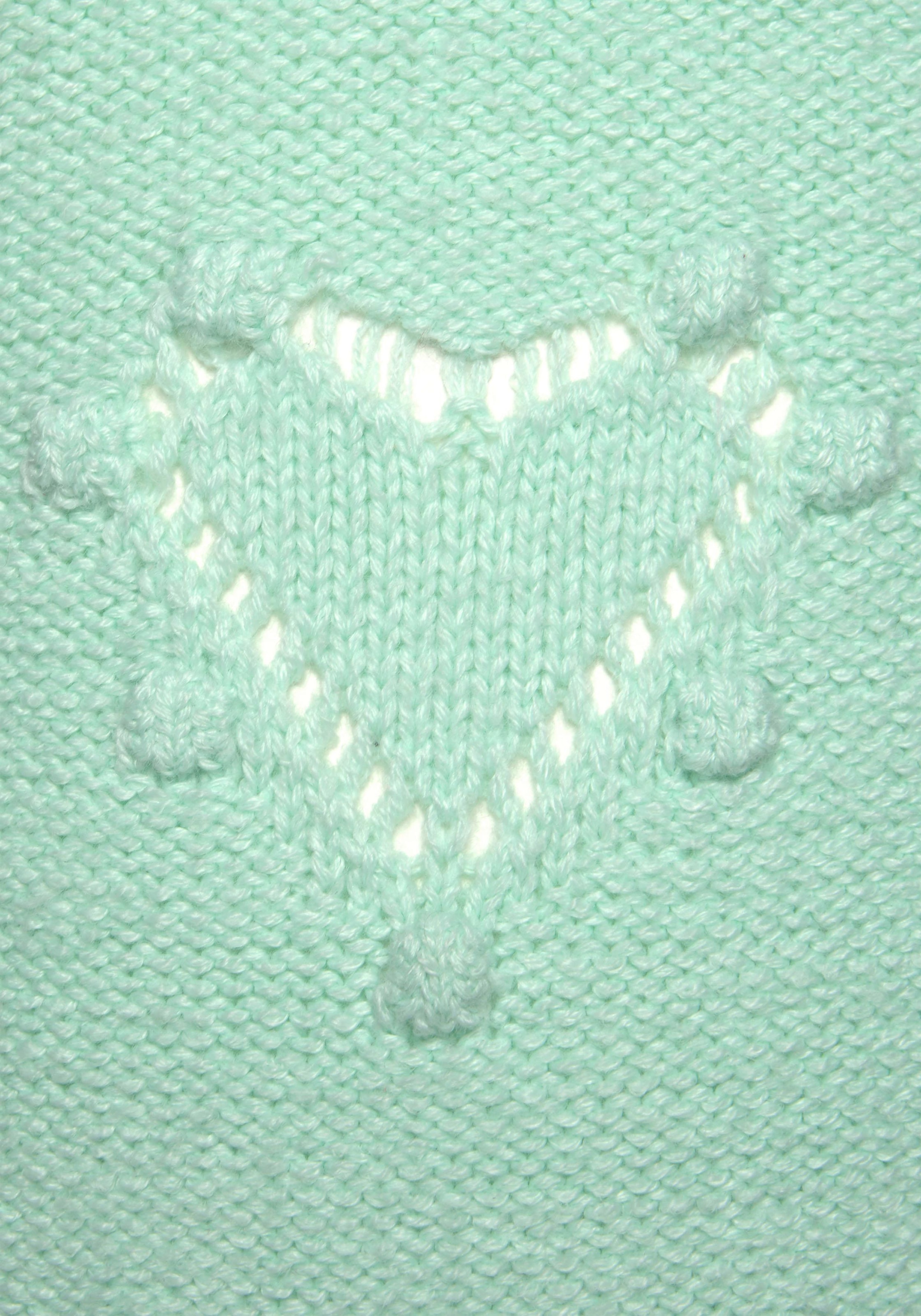 KIDSWORLD Strickpullover »Pulli für kleine Mädchen« gestricktem Herzchenmuster