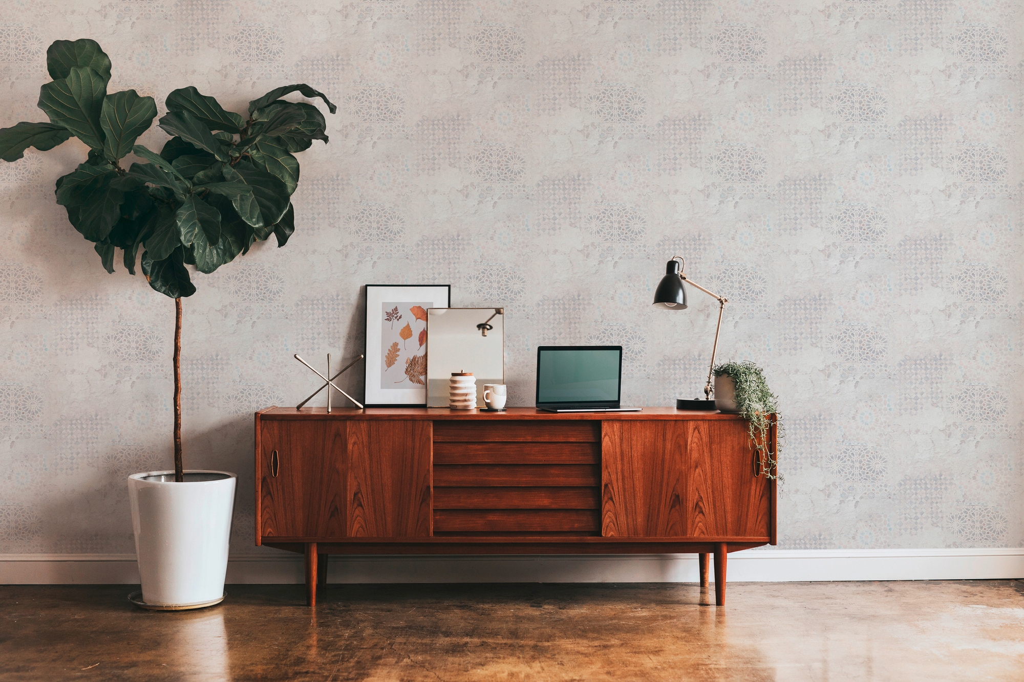 living walls Vliestapete »Metropolitan Stories, Antonio Barcelona« Motiv | Strukturmuster | gemustert leicht strukturiert Tapete Ausgefallen Tapeten Wohnzimmer Schlafzimmer Küche modern Design