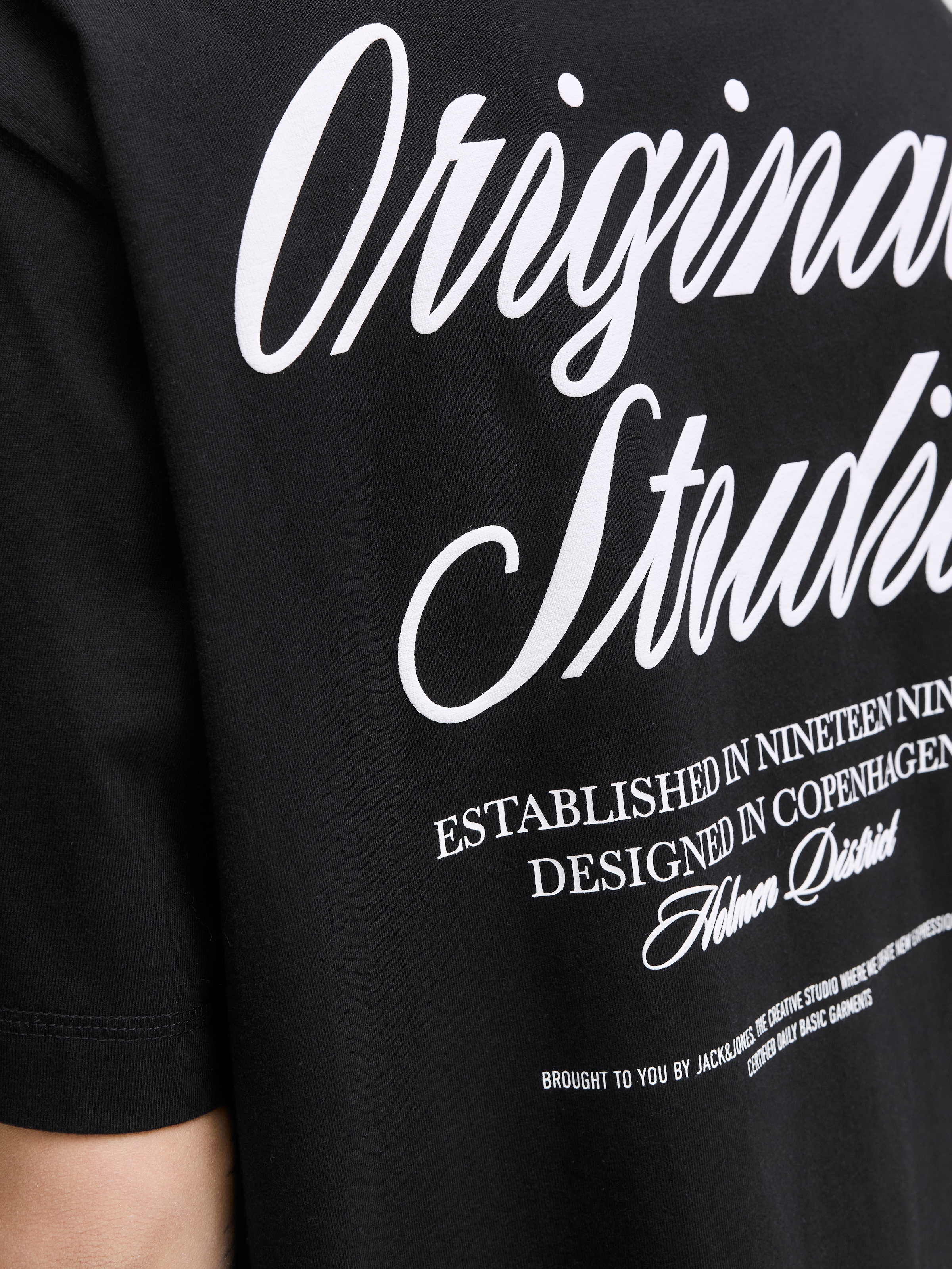 Jack & Jones Kurzarmshirt »JORNORREBRO TYPO TEE SS CREW NECK NOOS«