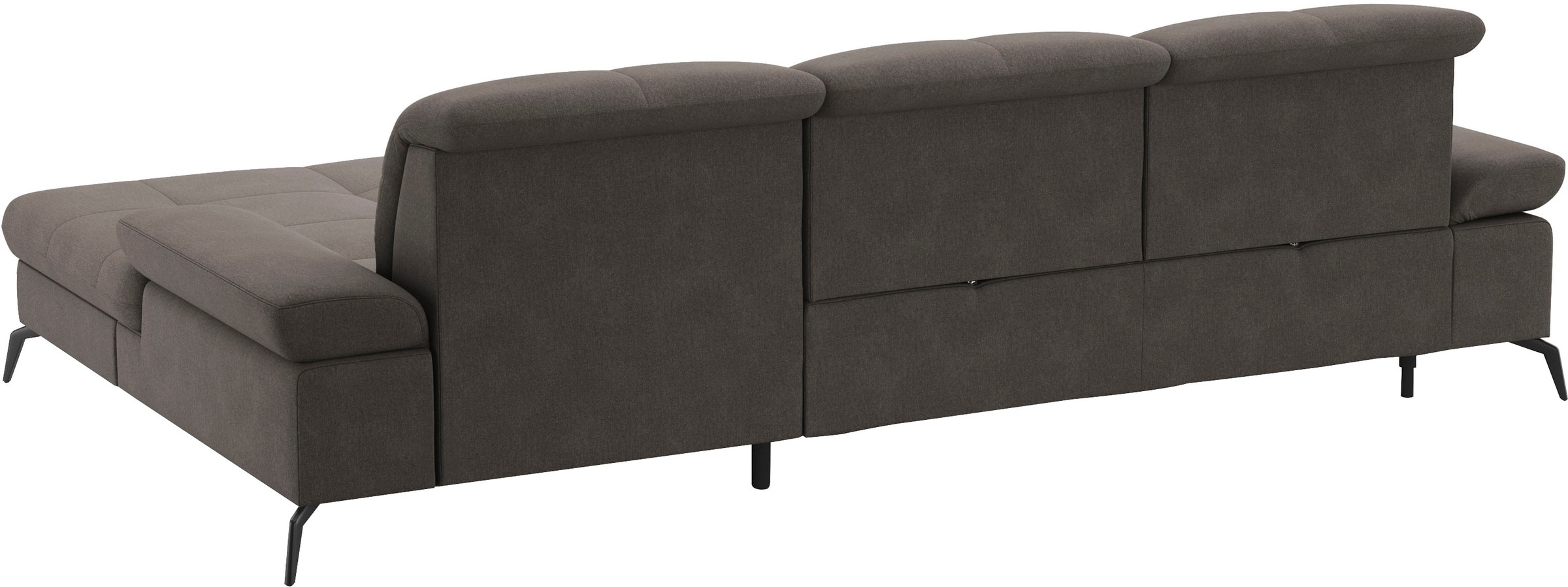sit&more Ecksofa »Amica, L-Form, inkl. Sitztiefenverstellung & Armteilverstellung«, wahlweise mit Bettfunktion, Bettkasten und Kopfteilverstellung