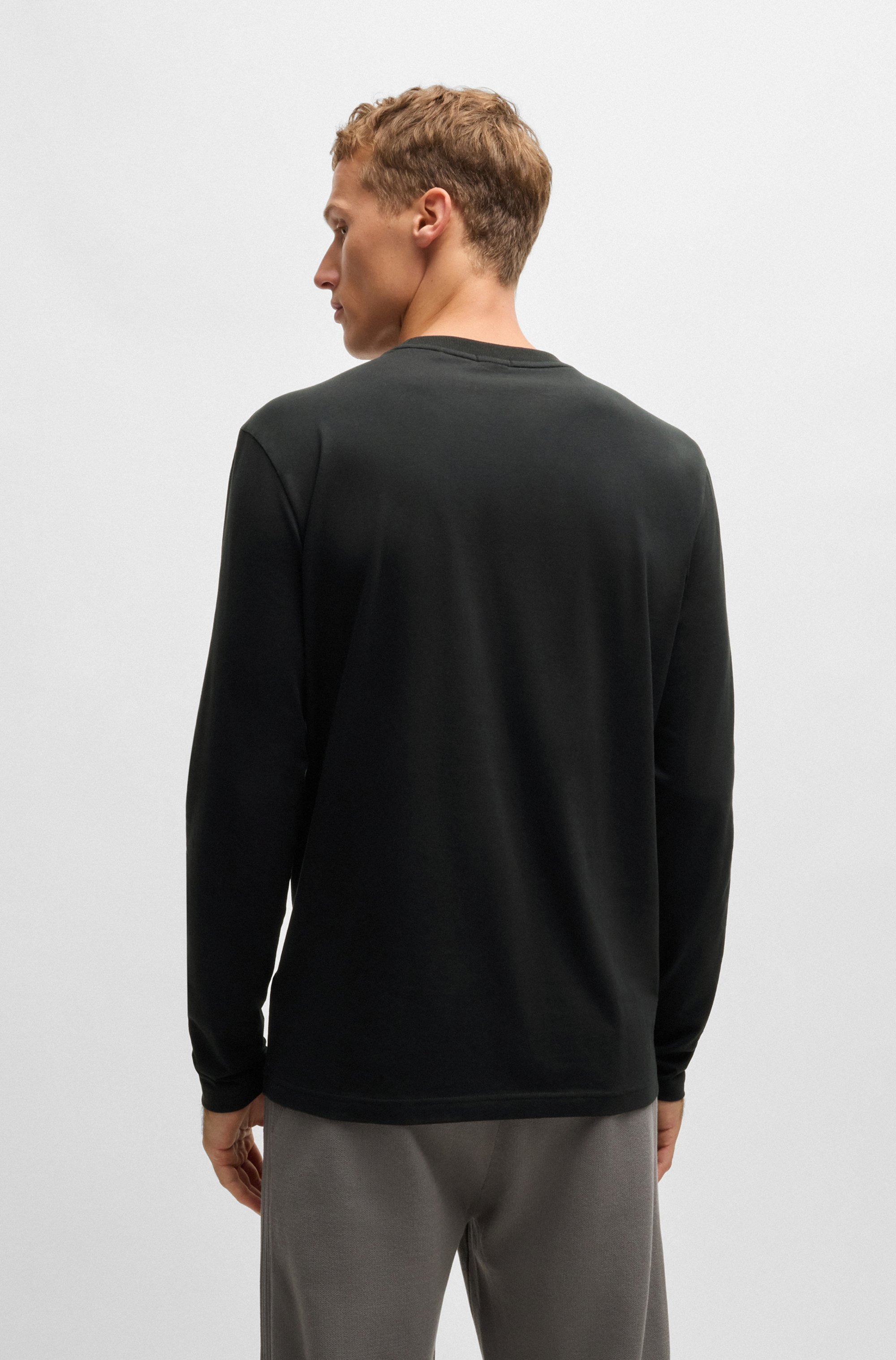 BOSS GREEN Langarmshirt »Tee Long«, mit Rundhalsausschnitt
