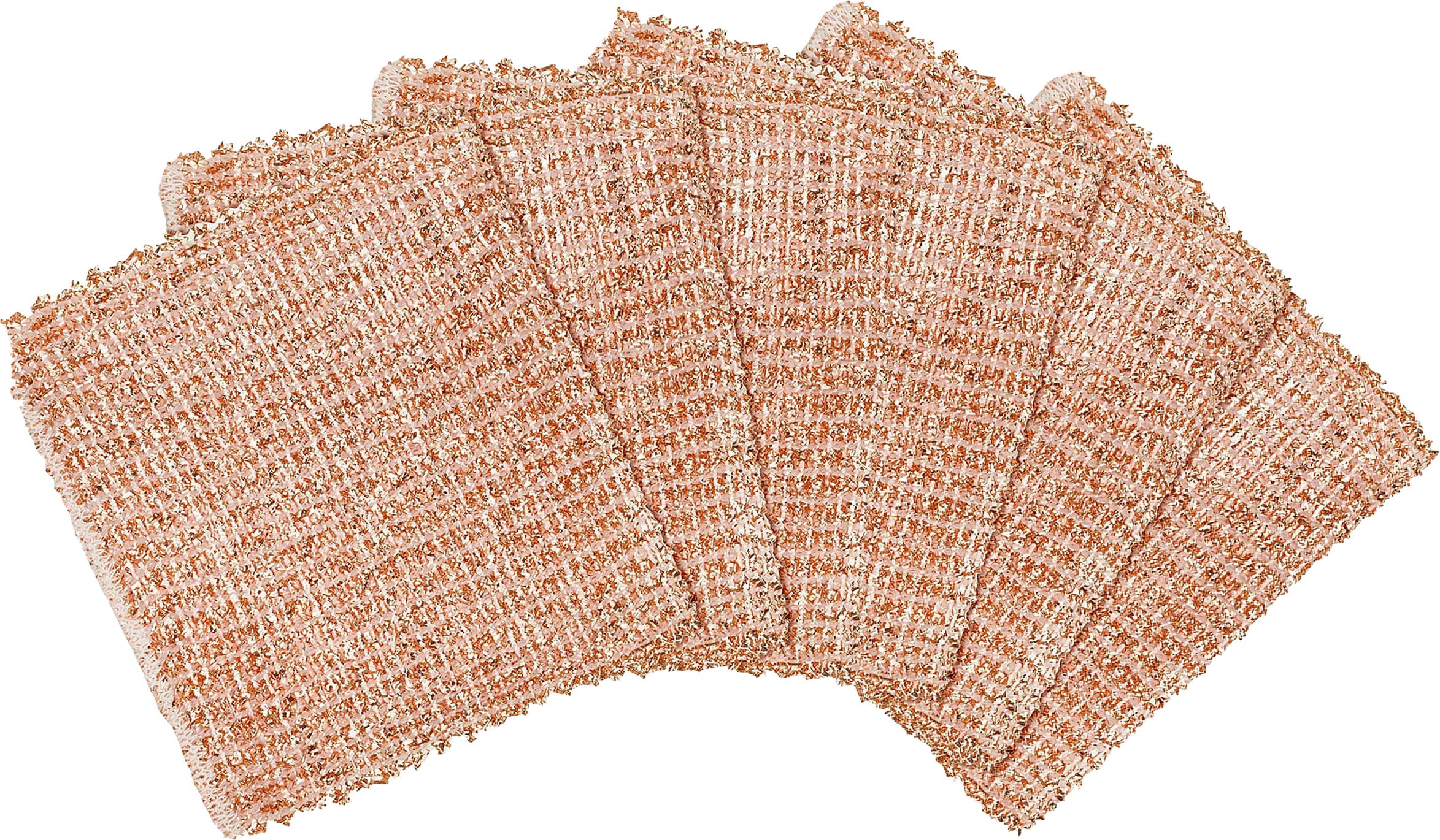 Maximex Reinigungstuch »Kupfer«, 16 cmx13 cm, (Set, 6 St.), solide und rostfrei, doppellagige Kupferfäden
