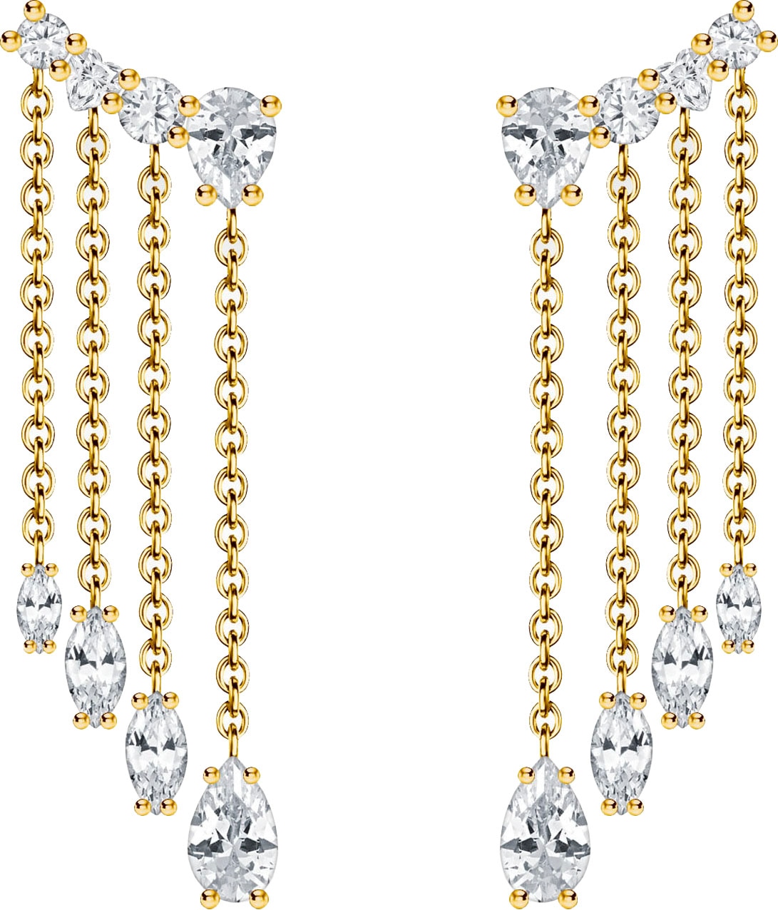 THOMAS SABO Paar Ohrstecker »Wasserfall-Ohrringe, H2325-414-14«, mit Zirkonia (synth.)