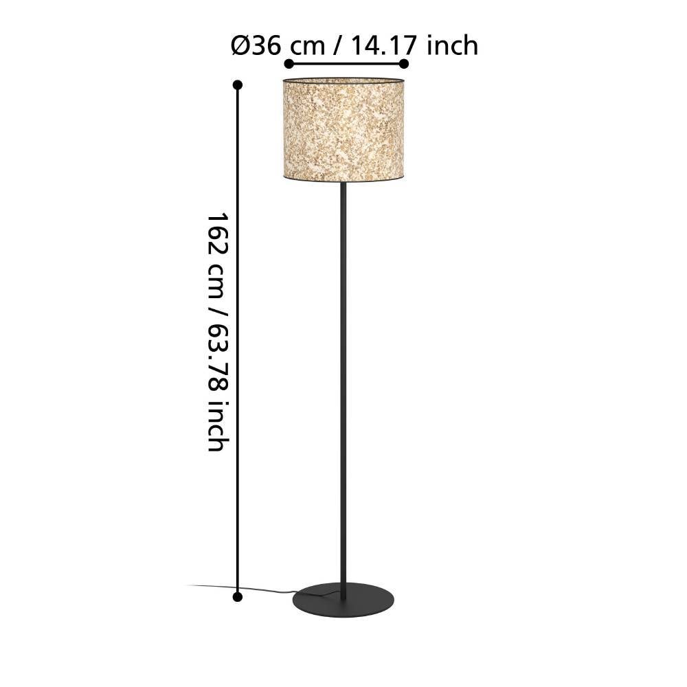 EGLO Stehlampe »BUTTERBURN«, 1 flammig, Leuchtmittel E27 | ohne Leuchtmittel, Standleuchte mit Birken-Blättern, Stehleuchte, 162 cm