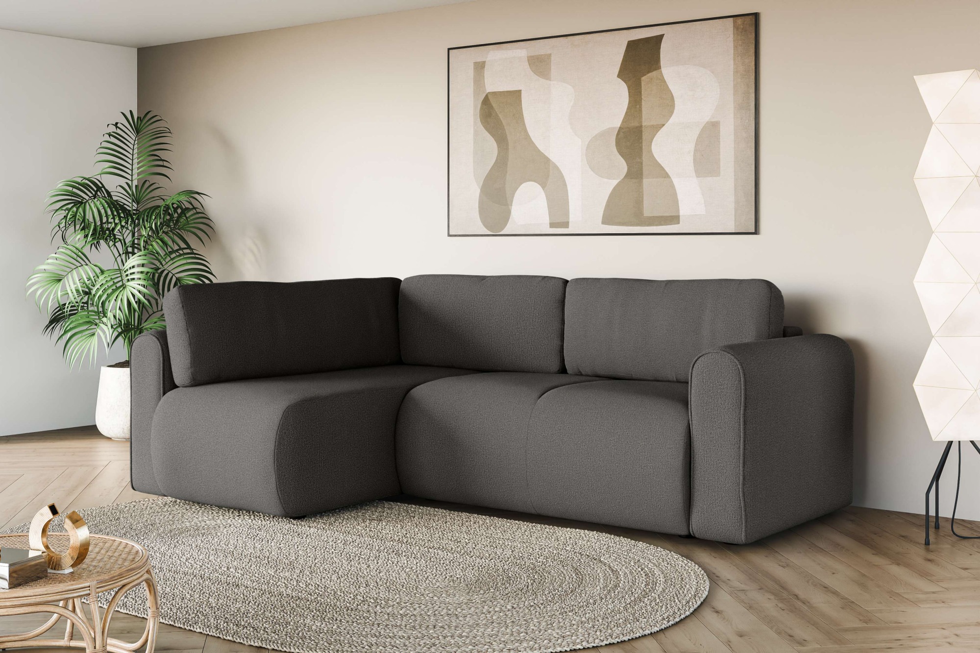 INOSIGN Ecksofa »Zacharia wahlweise Schlafsofa mit Bettkasten, B/T/H 250/16 günstig online kaufen