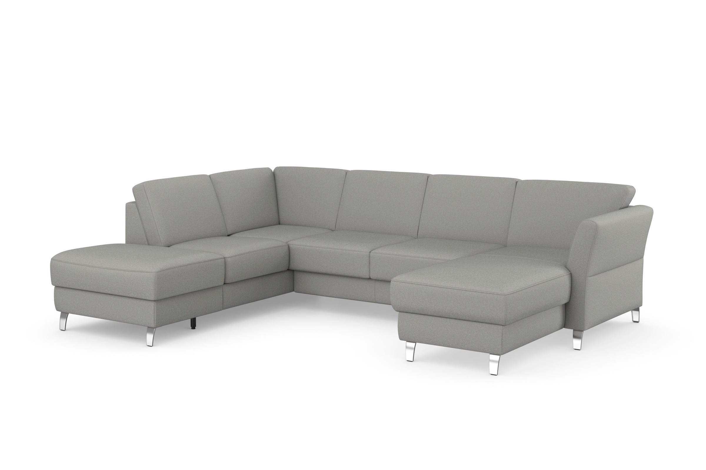 sit&more Wohnlandschaft »Visby U-Form«, Wahlweise mit Bettfunktion und Stauraum, frei im Raum stellbar