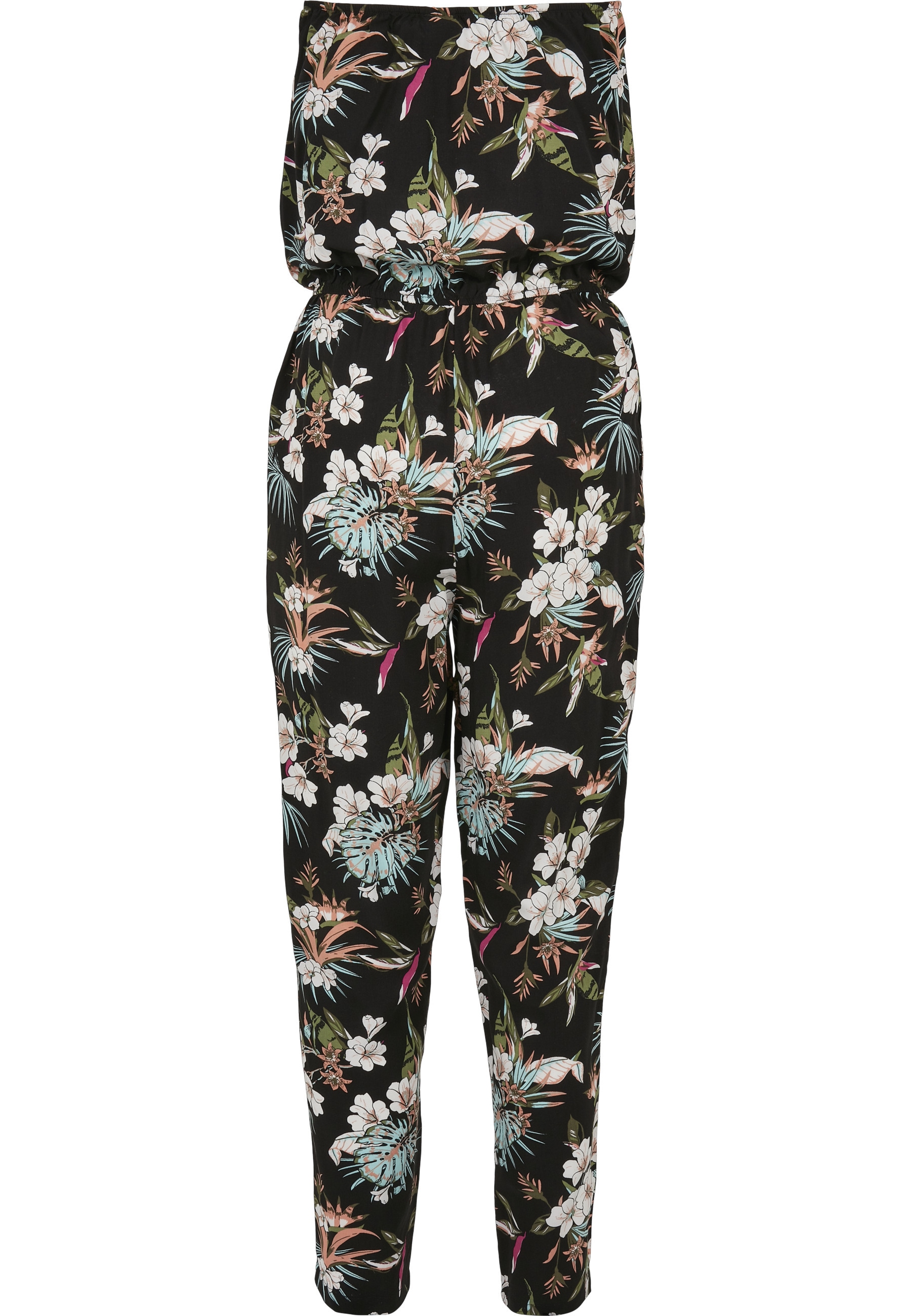 URBAN CLASSICS Jumpsuit »Urban Classics Damen Ladies Viscose Bandeau Jumpsuit« 1 Stk.