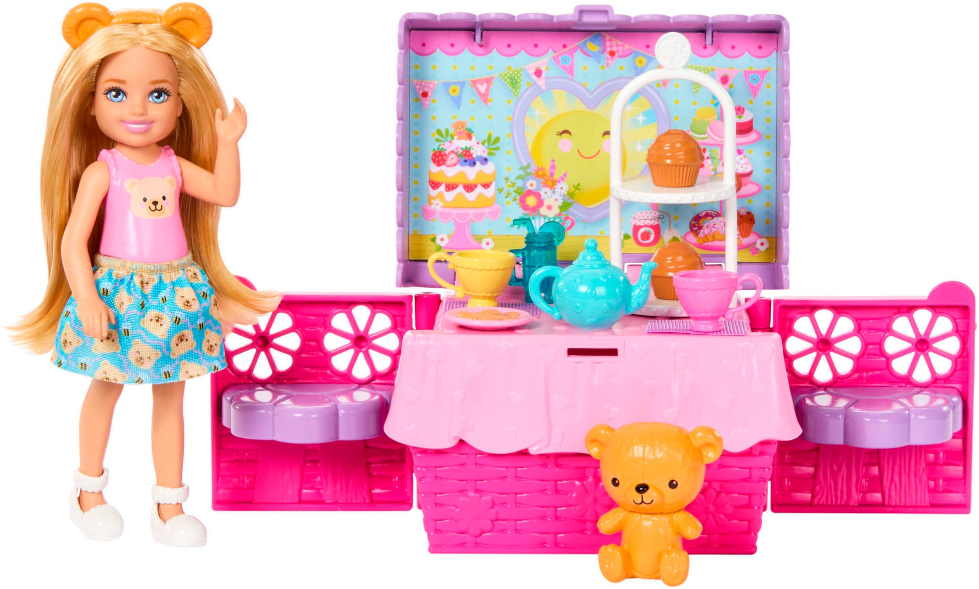 Barbie Anziehpuppe »Barbie Chelsea Picknick Party Spielset«