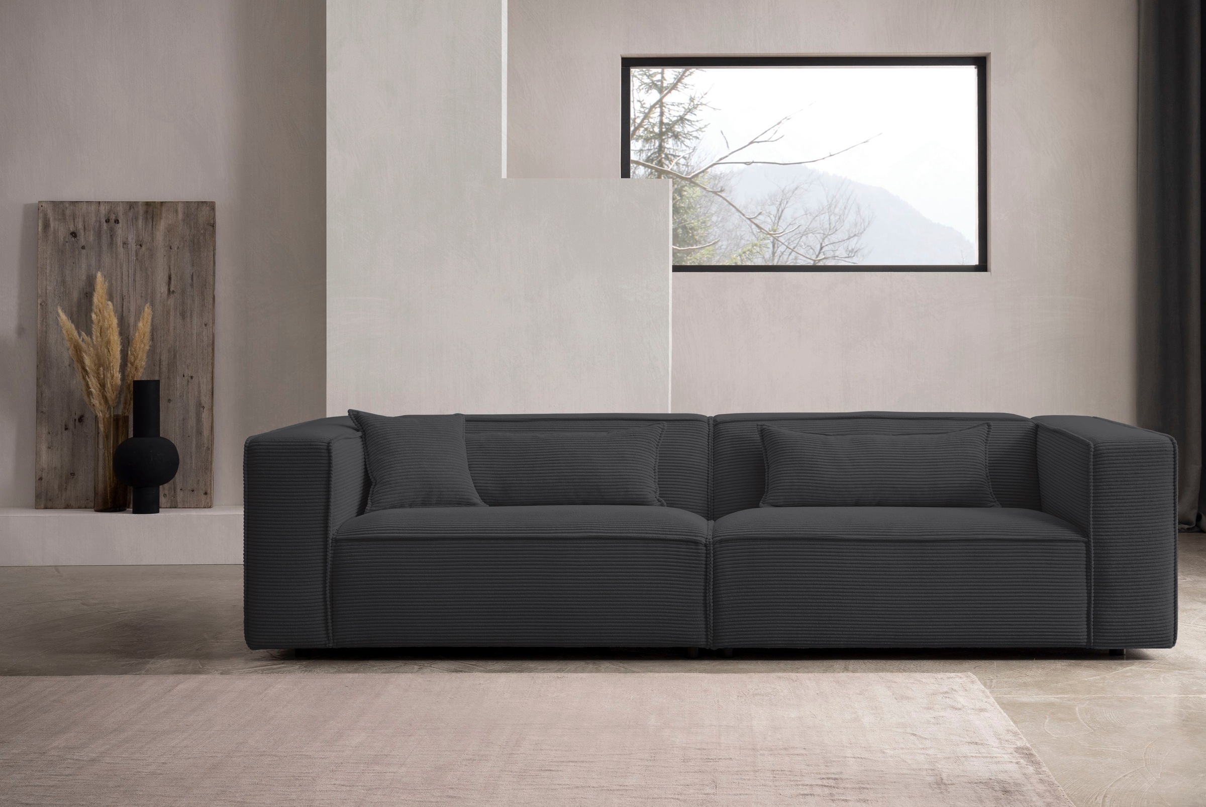 LeGer Home by Lena Gercke 3-Sitzer »PIARA, Couch mit Kedernaht, Sofa in Cor günstig online kaufen