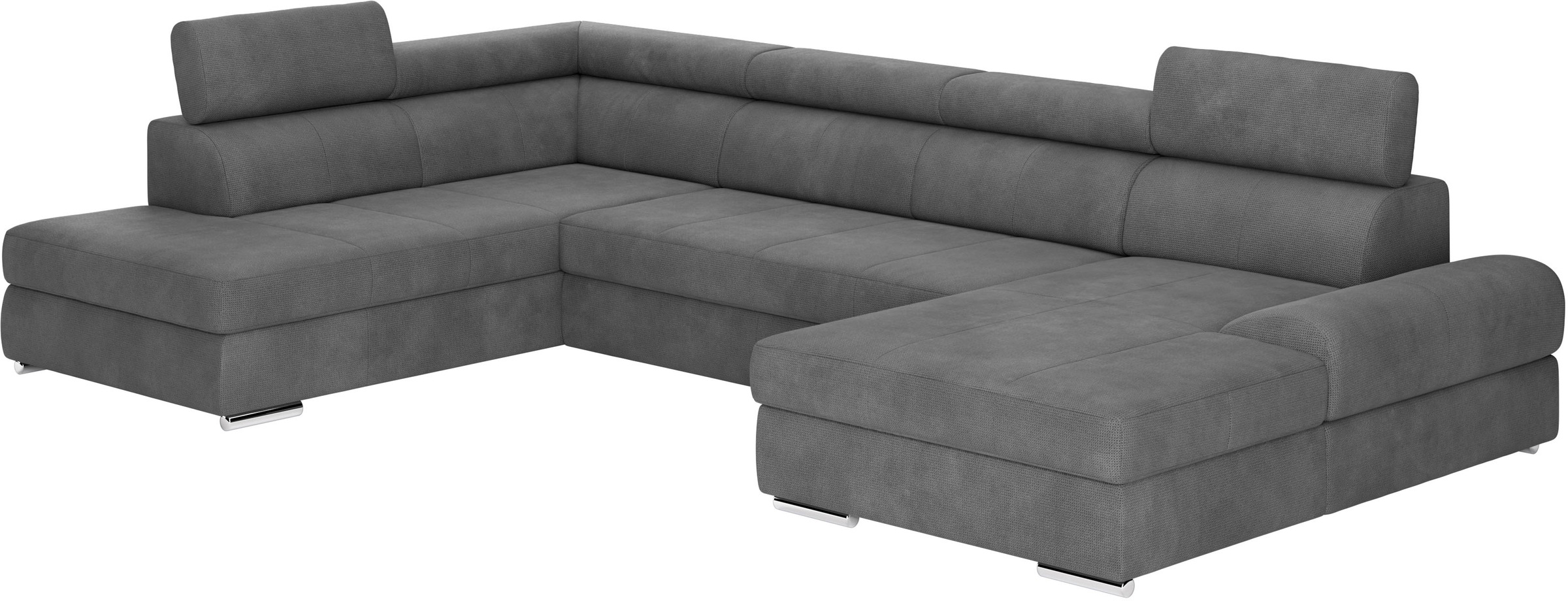 sit&more Wohnlandschaft »U-Form«, mit verstellbaren Kopfteilen, wahlweise mit Bettfunktion