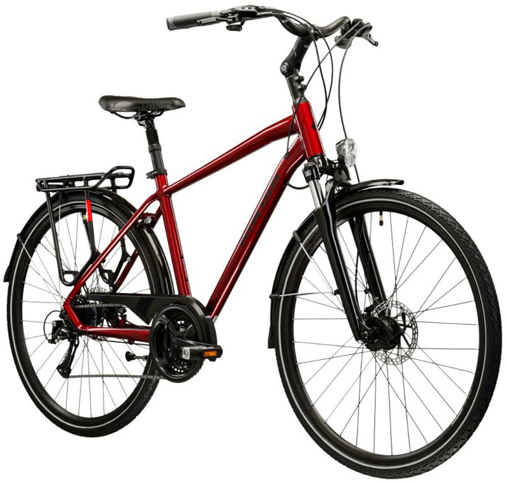 Kross Trekkingrad »Herren-Trekkingrad 28" Trans 4.0 Rot 24 Gänge« 24 Gang Shimano ACERA M3020 Schaltwerk Kettenschaltung