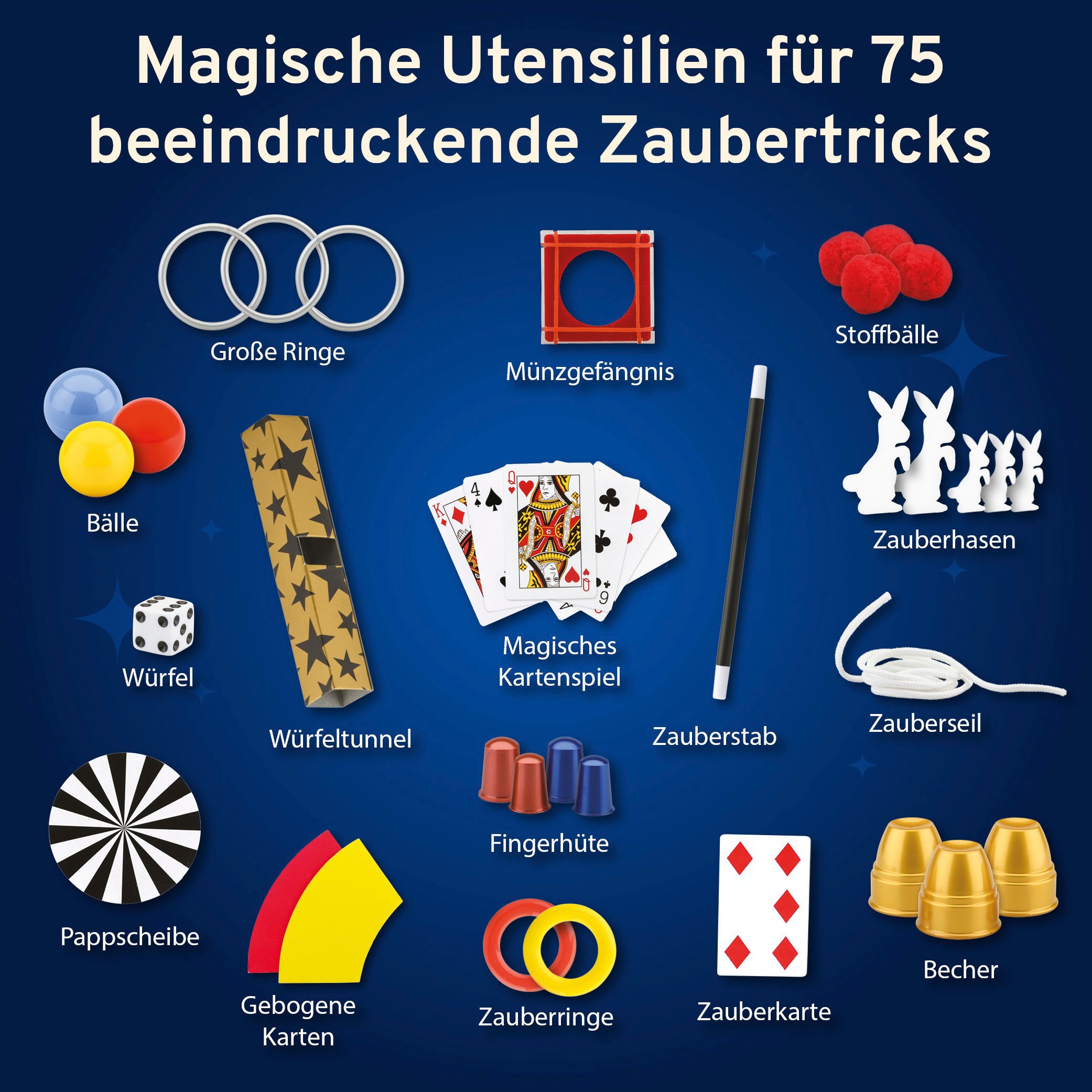 Kosmos Zauberkasten »Die Zauberschule Magic - Gold Edition DFI«