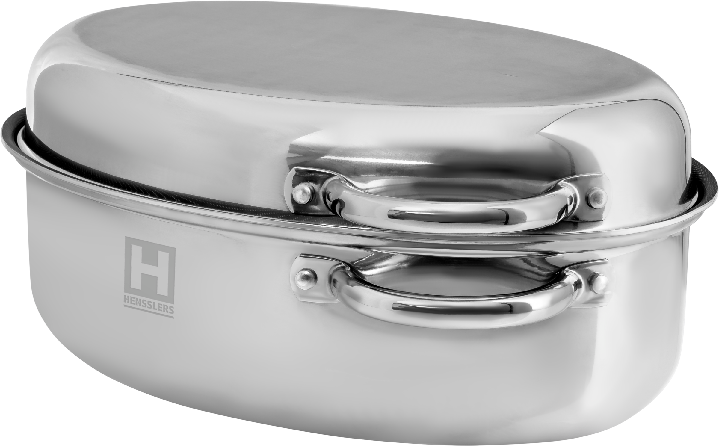 HENSSLERS Bräter »HENSSLERS Bräter Deluxe, 9L«, Edelstahl, (2 tlg.), 3-Schi günstig online kaufen