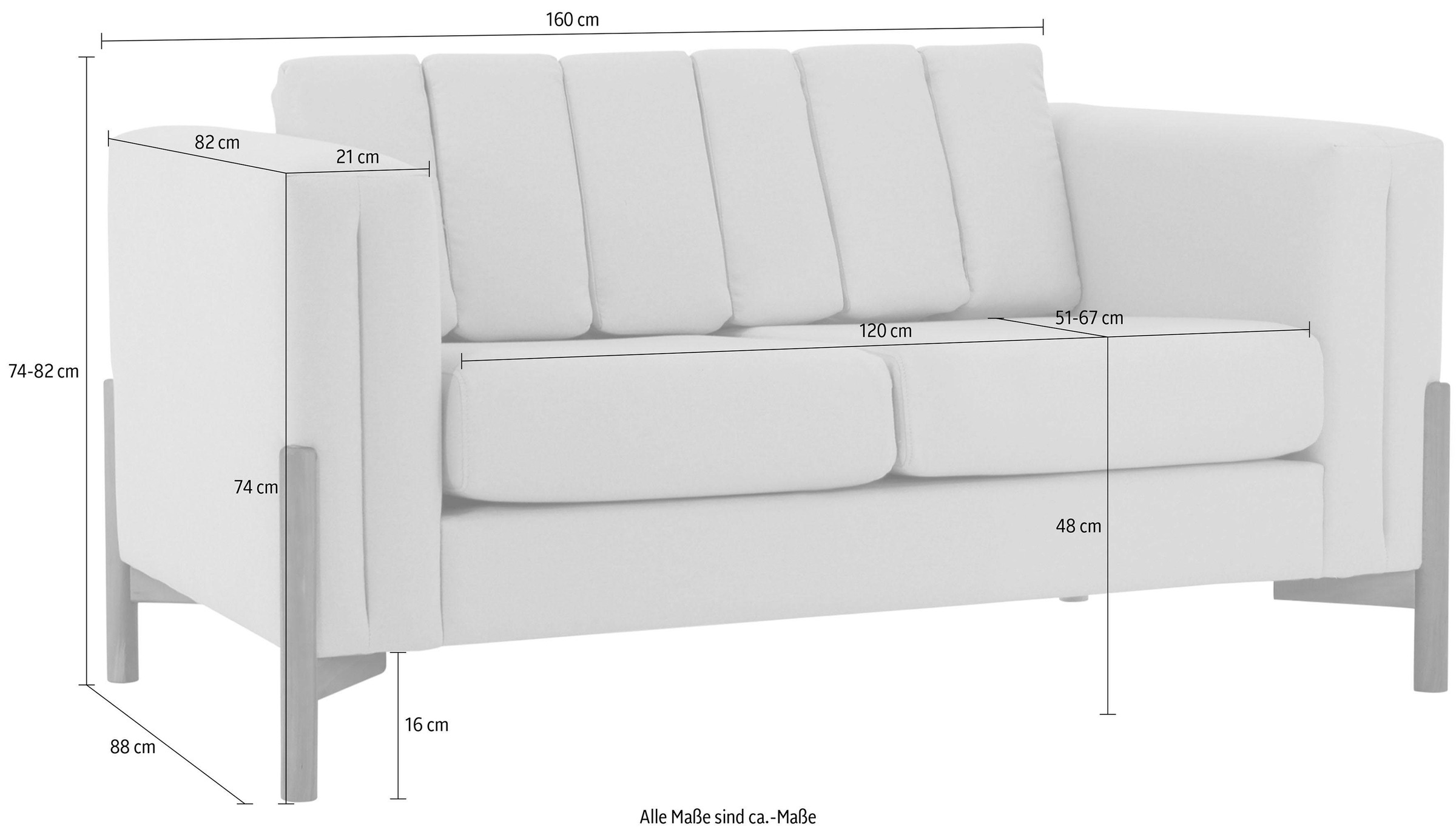 Home affaire 2-Sitzer »Haki«