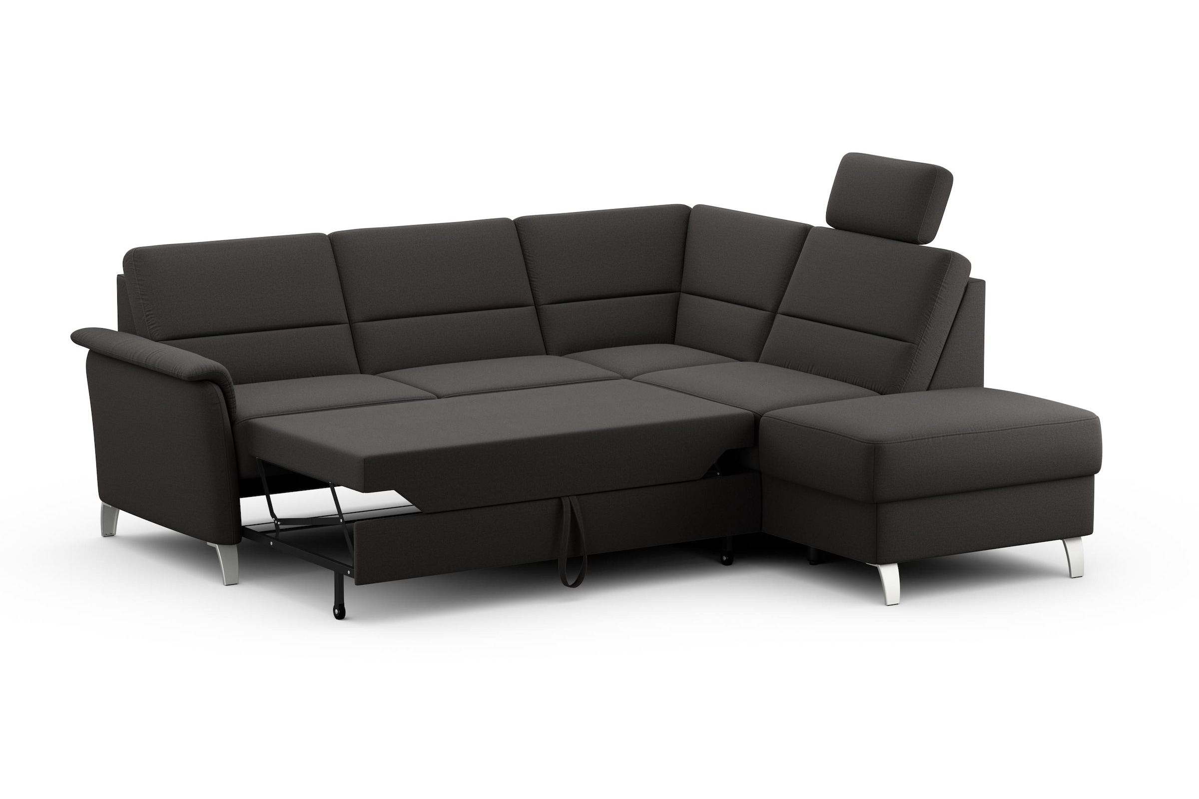 sit&more Ecksofa »Palmera L-Form«, Federkern, wahlweise mit Bettfunktion und mit/ohne Stauraum