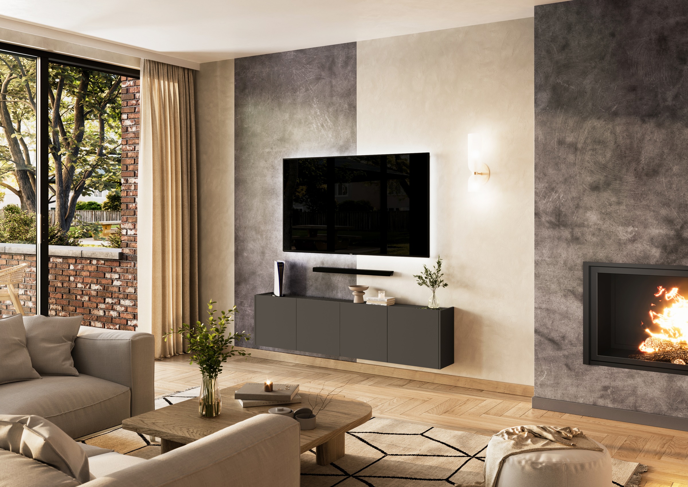 GERMANIA Mehrzweckschrank "Libbiano" mit Balkonoptik günstig online kaufen