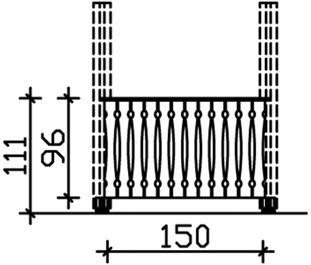 Skanholz Brüstungsgeländer »Balkonschalung«