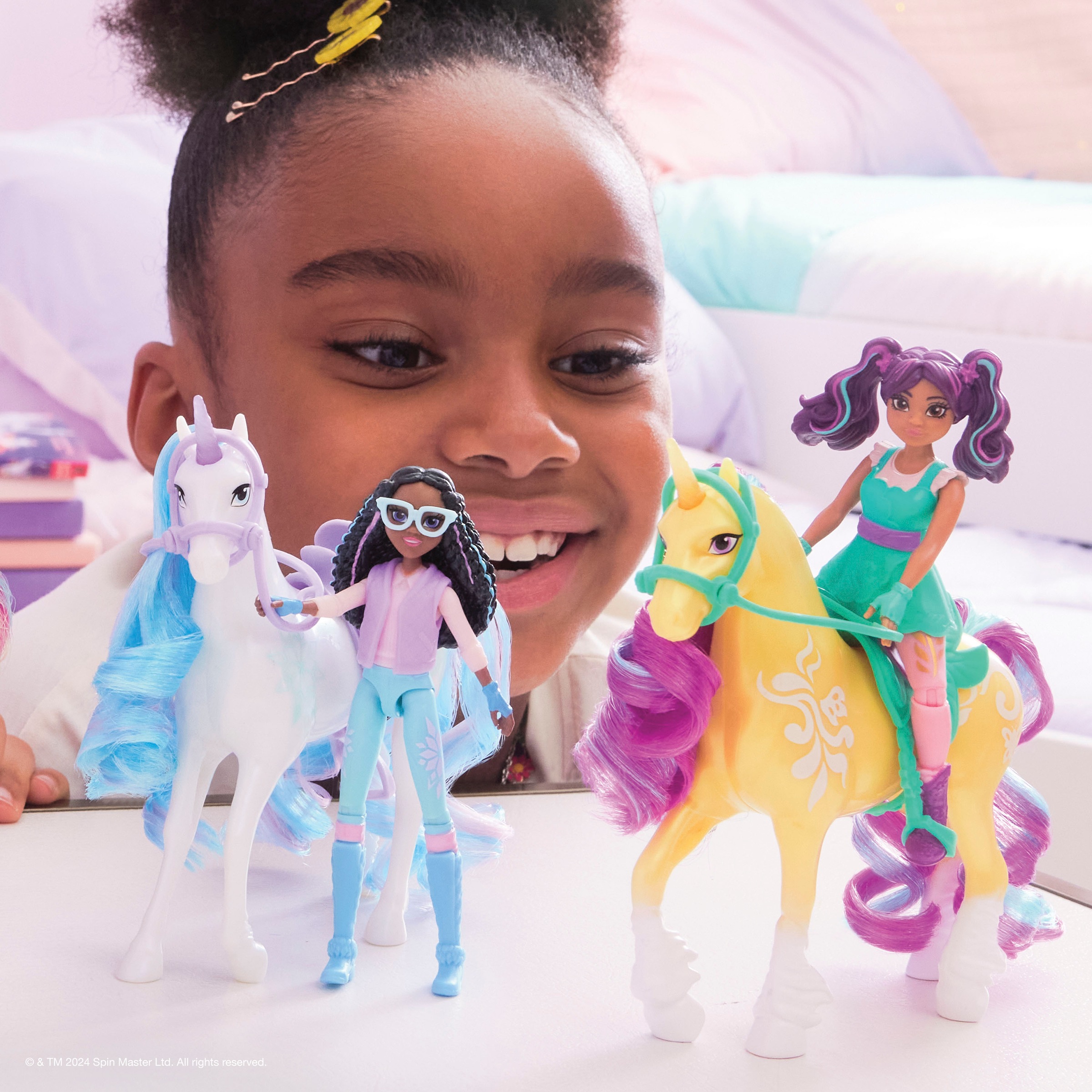 Spin Master Anziehpuppe »Unicorn Academy - Small Doll & Unicorn - Ava & Leaf«